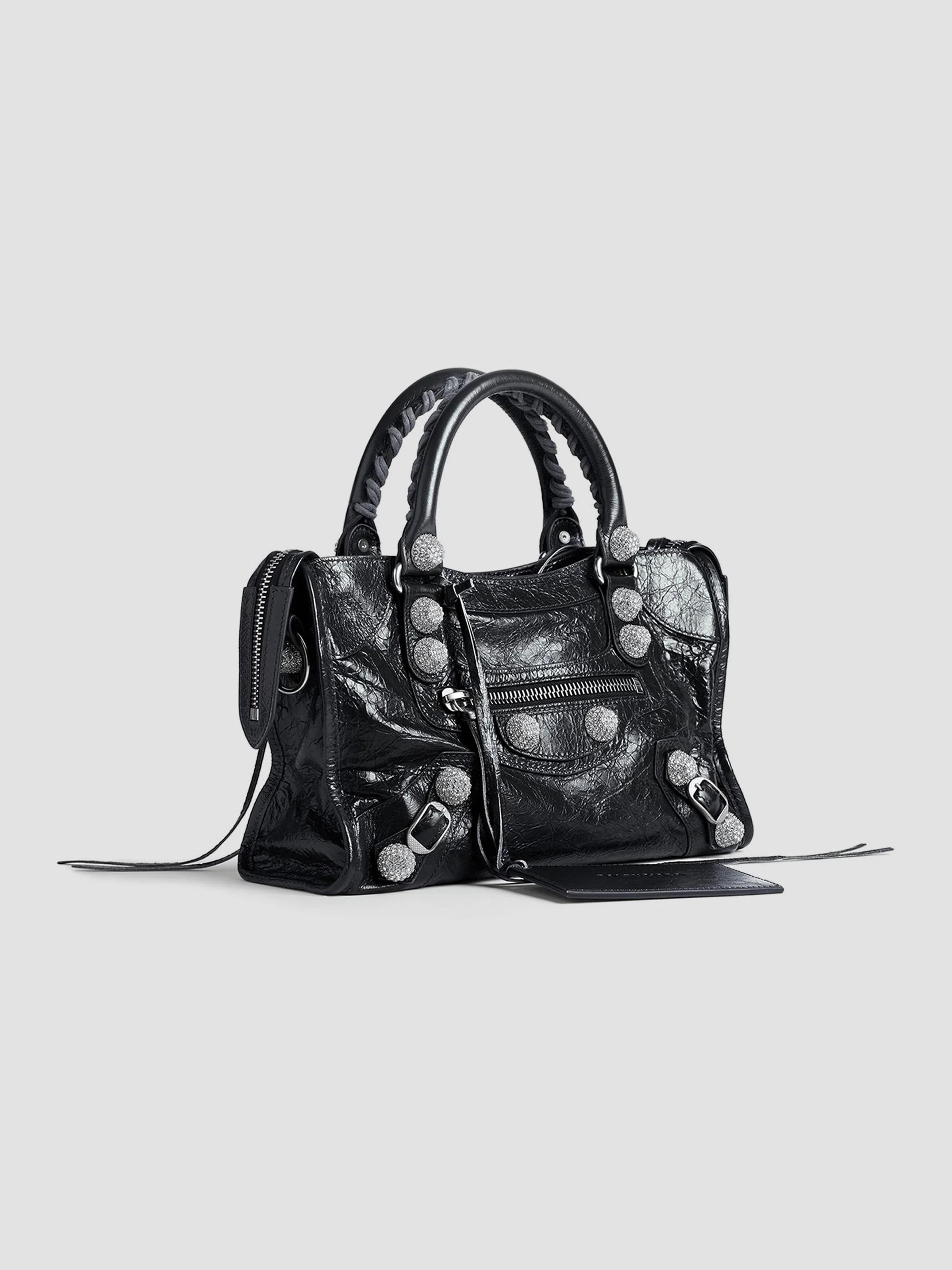 Balenciaga Le City Small Giant Studs Top Handle Bag with