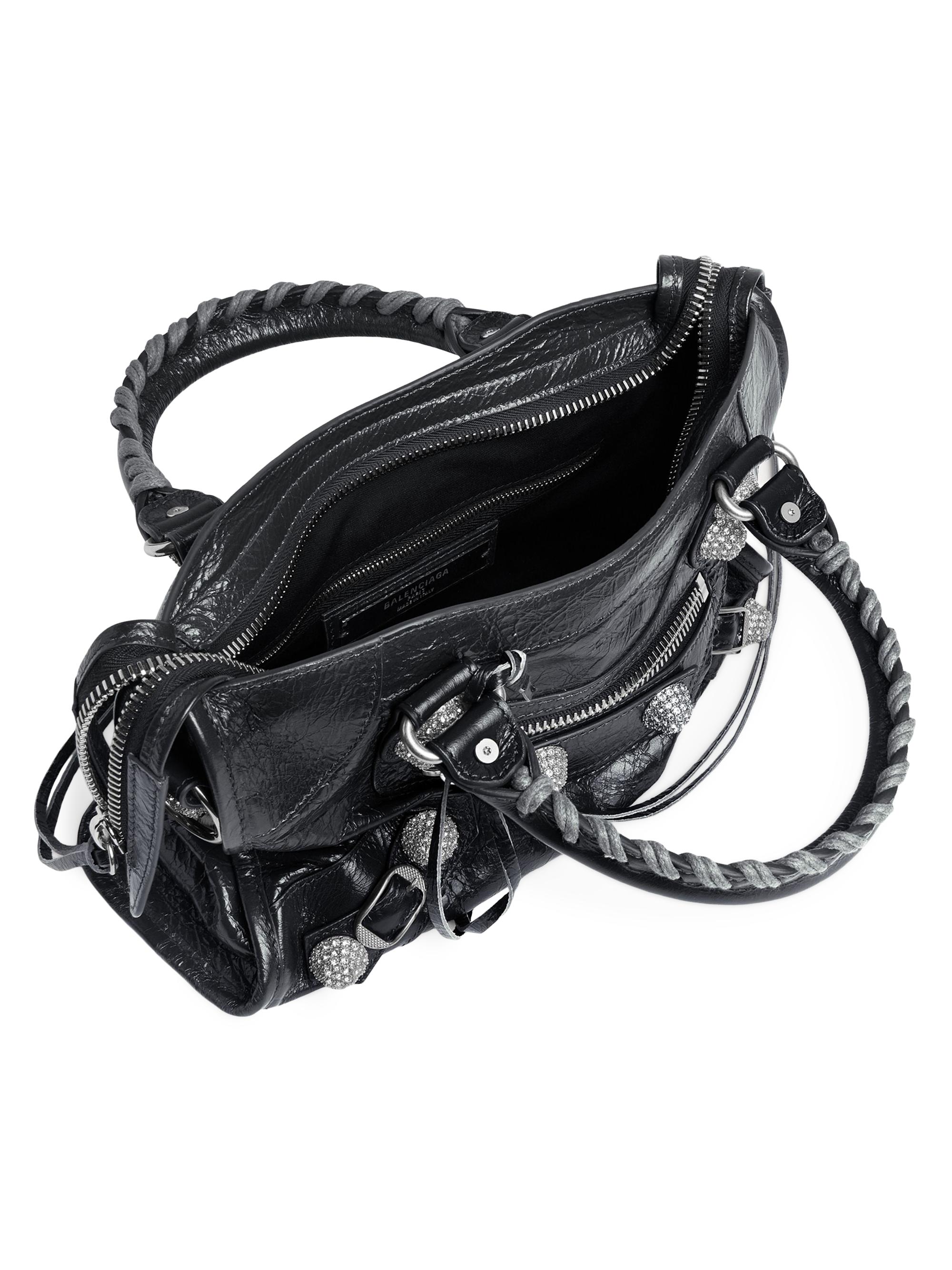 Balenciaga Le City Small Giant Studs Top Handle Bag with