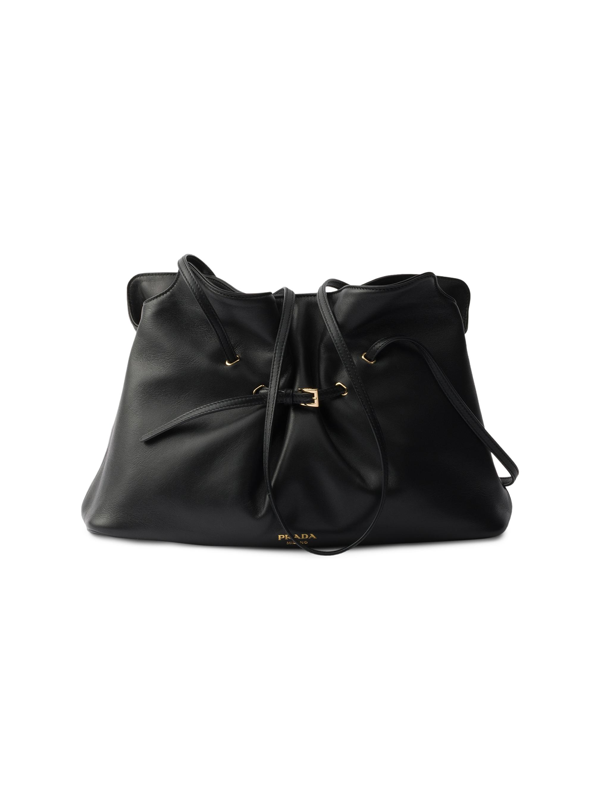 Prada Women's Dada  Nappa Leather Tote Bag - Black