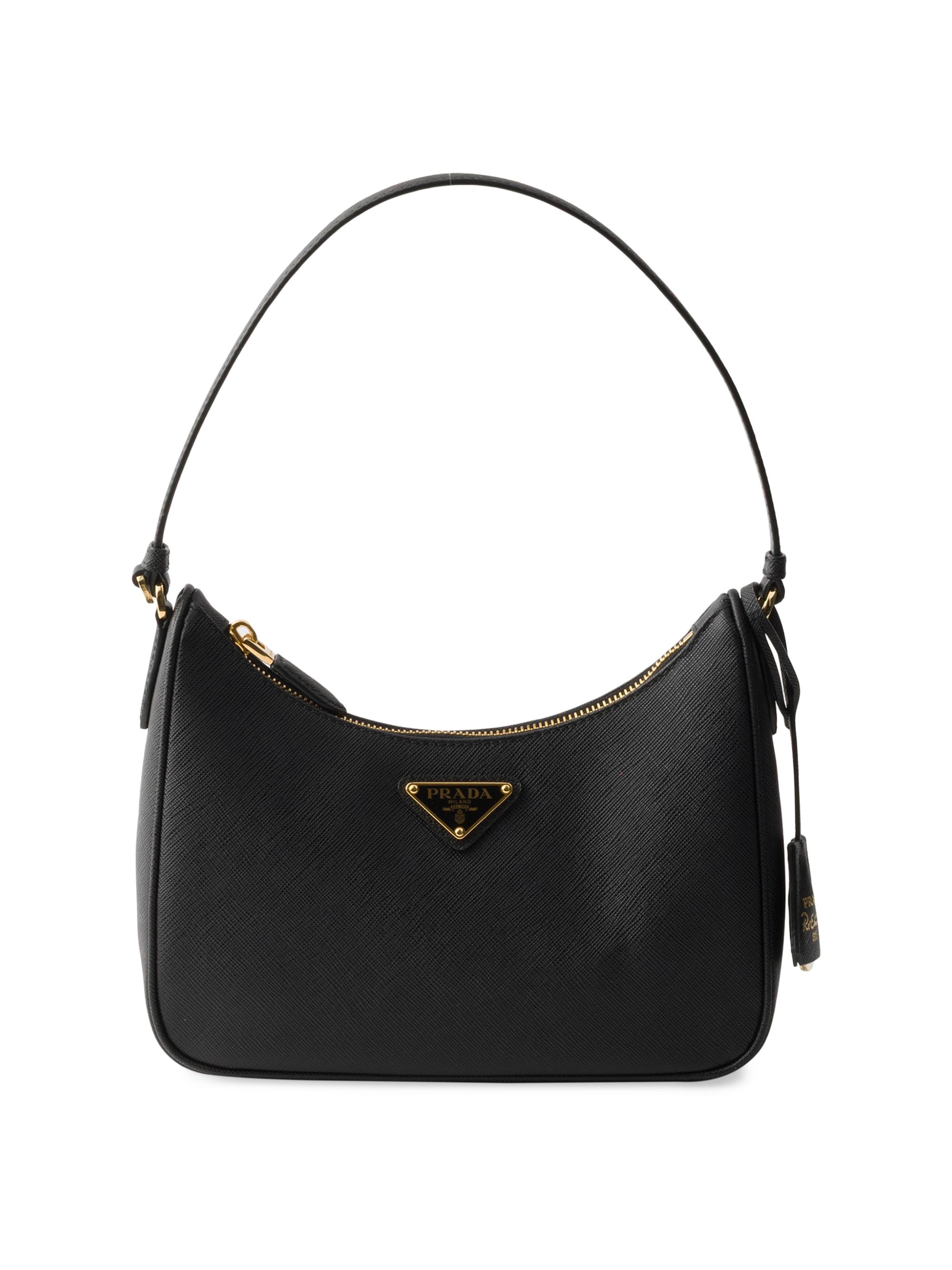 Prada Women's Re-Edition 2005 Saffiano Leather Mini Shoulder Bag - Black