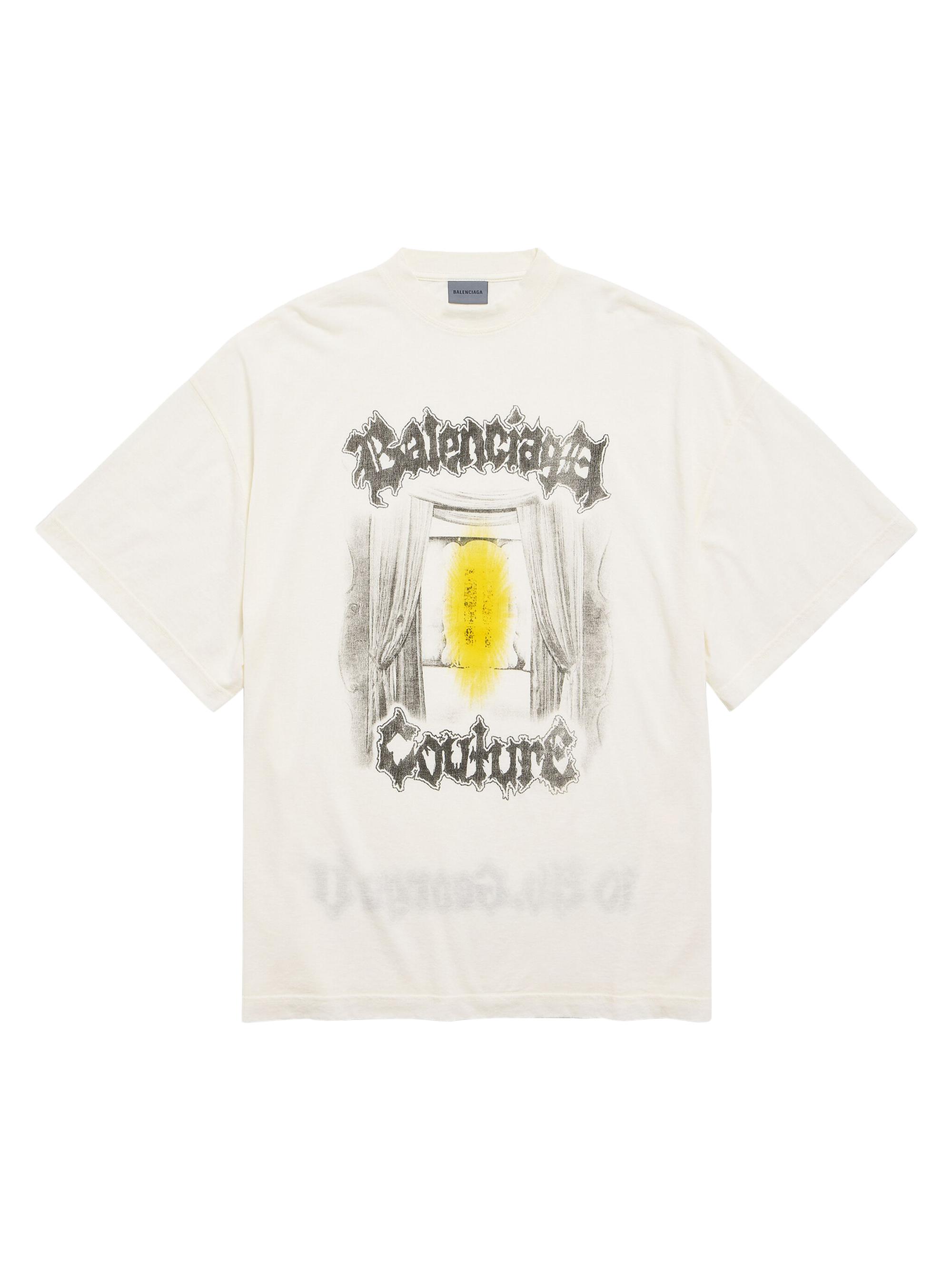 Balenciaga Women's Salon De Couture Shaped T-Shirt - Cream