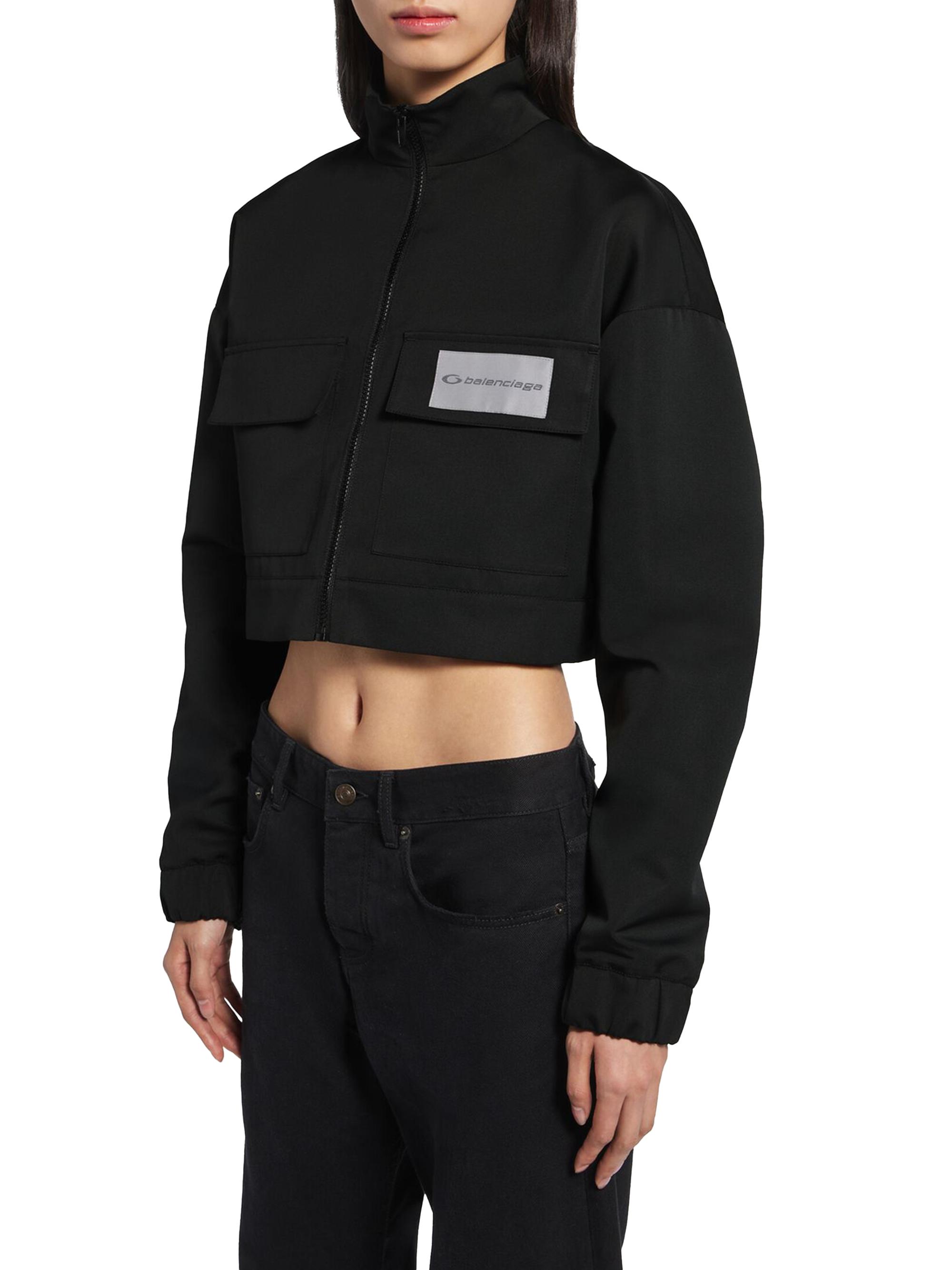 Balenciaga Cropped Tracksuit Jacket | Saks Fifth Avenue