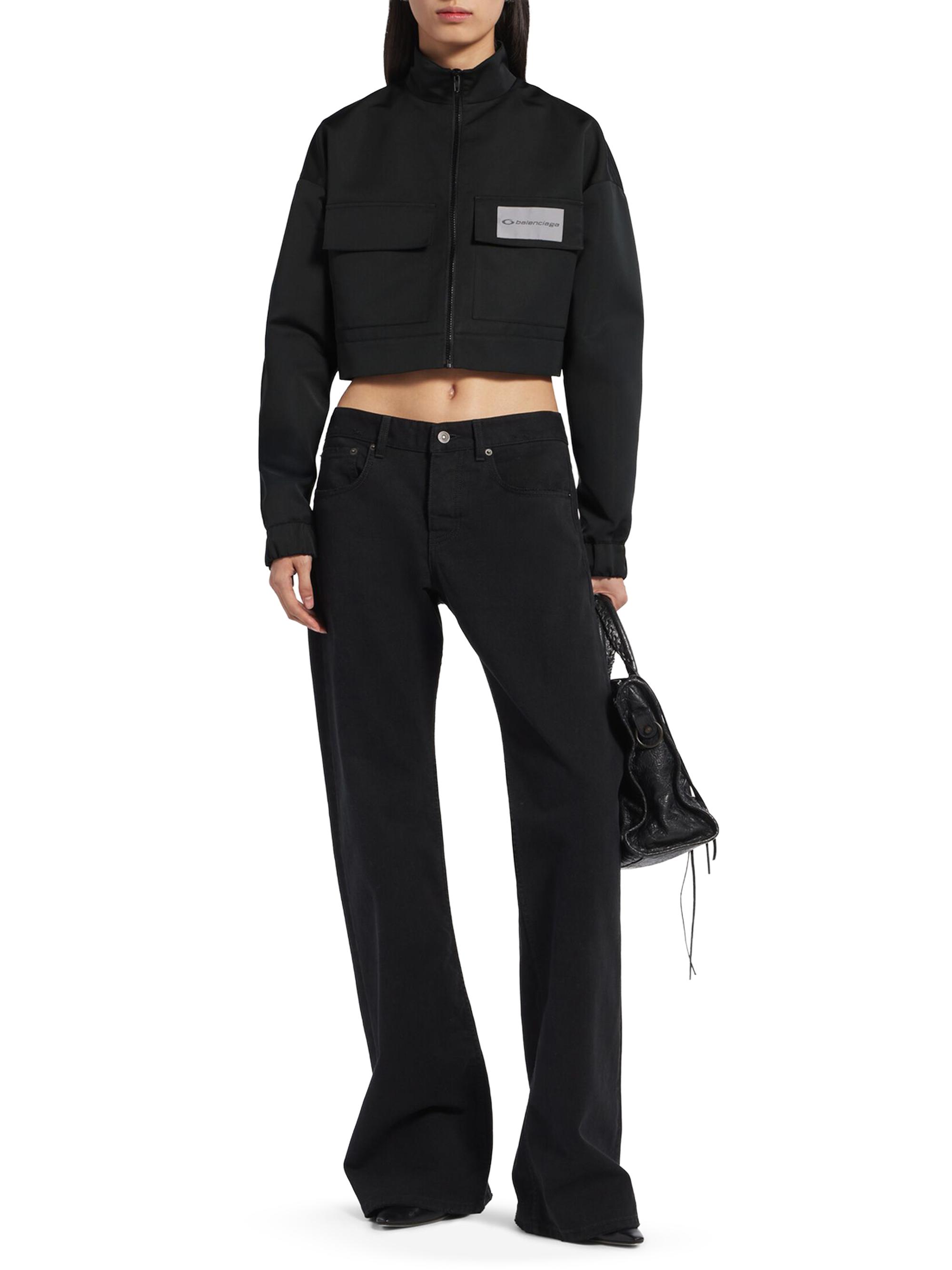 Balenciaga Cropped Tracksuit Jacket | Saks Fifth Avenue
