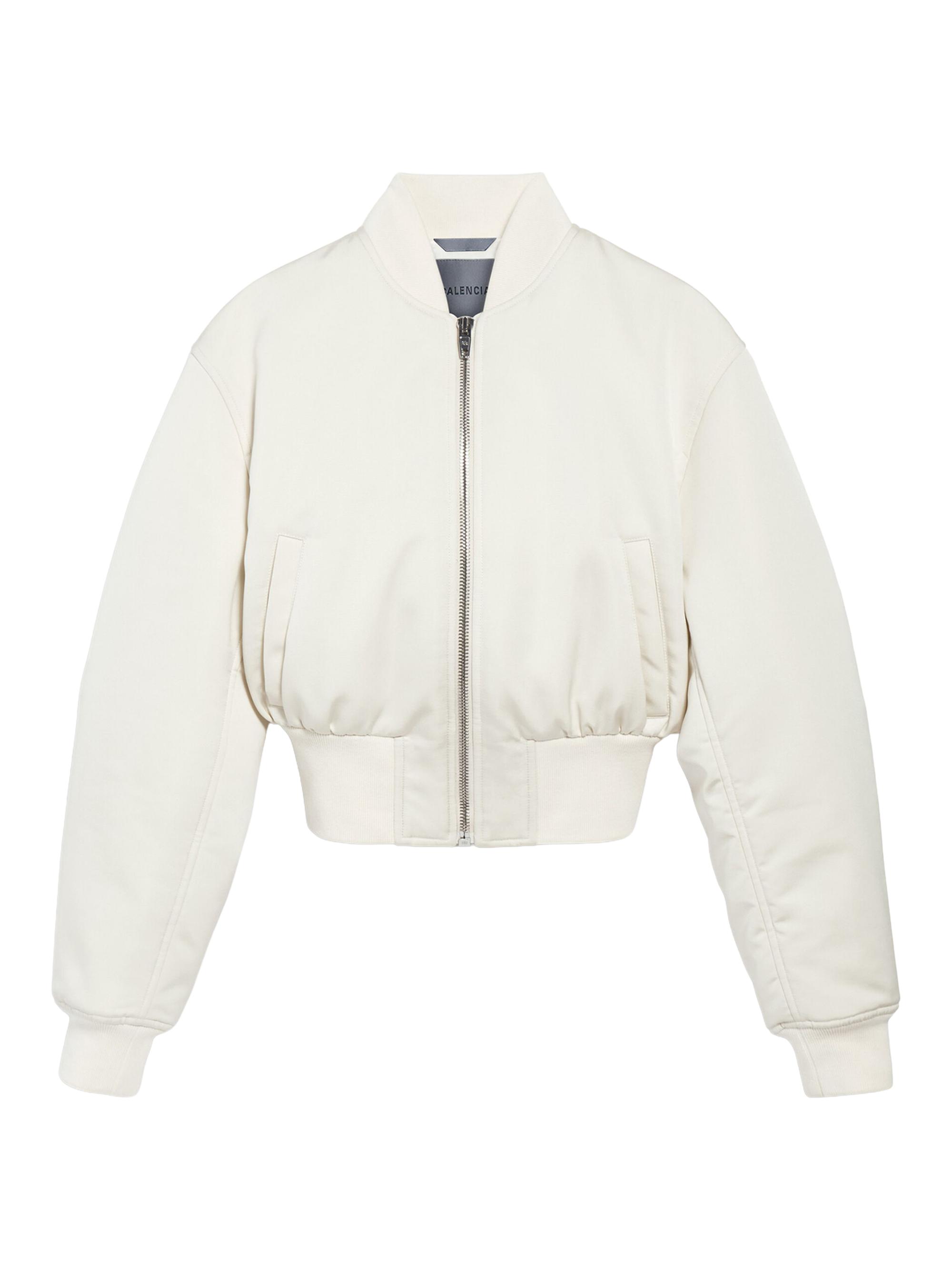 Balenciaga Women's Cropped Bomber Jacket -