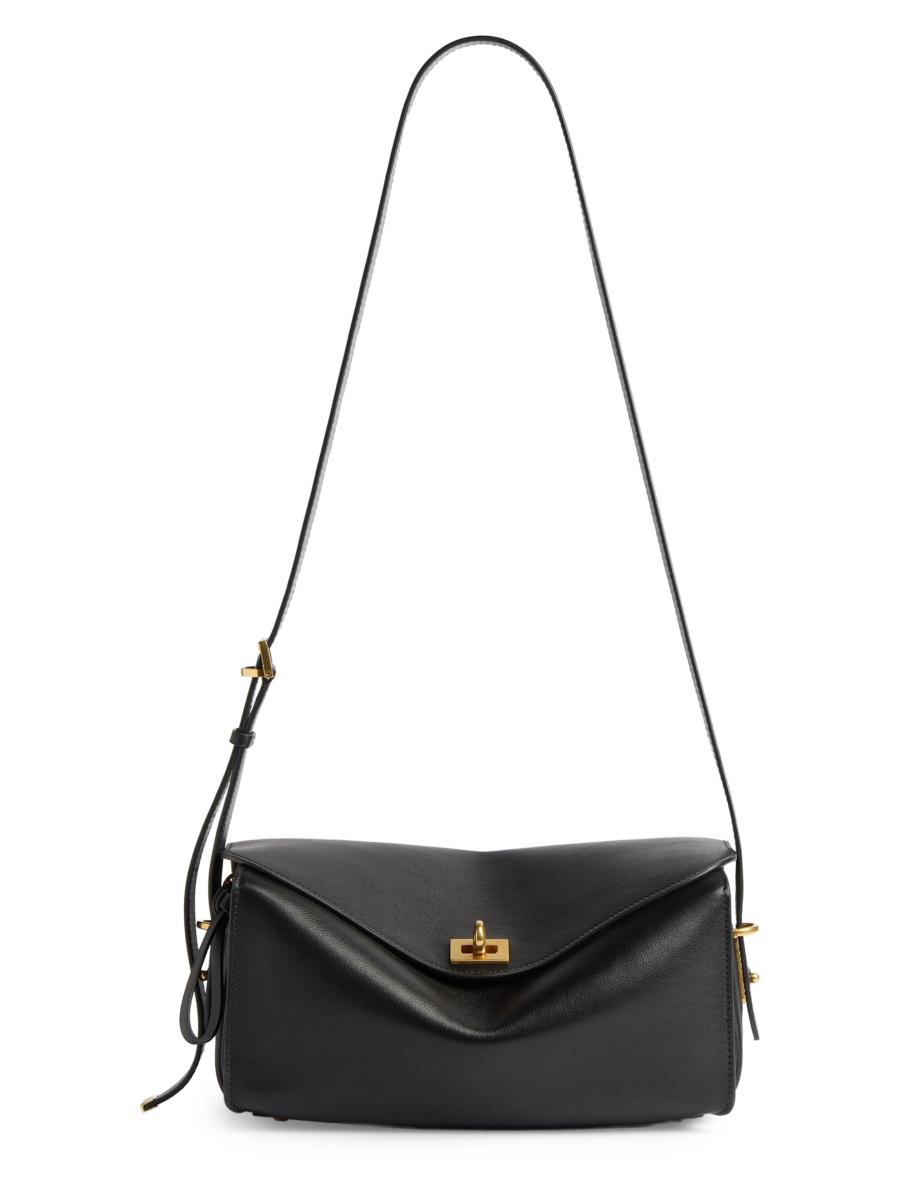BALENCIAGA ブラックレザー ハンドバッグ Balenciaga Le 7 Medium Shoulder Bag | Saks Fifth Avenue
