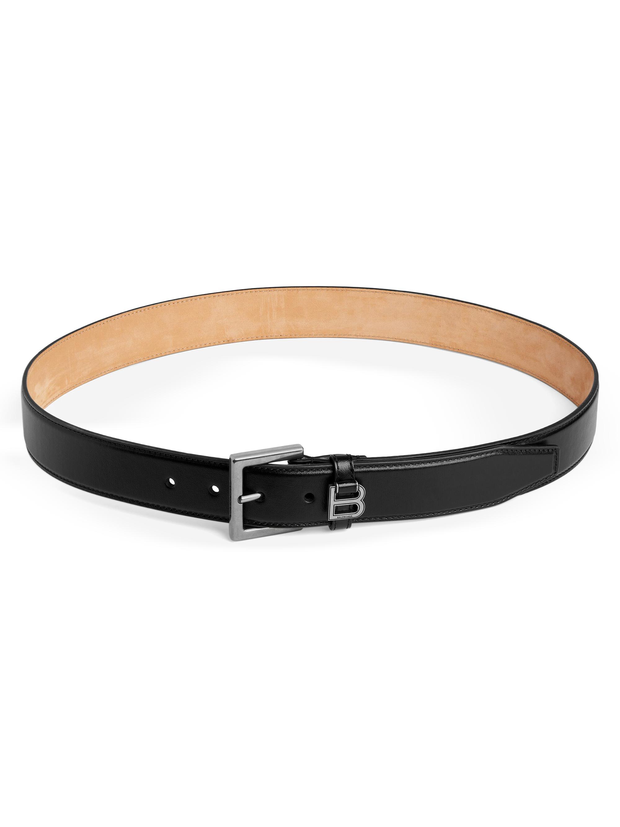 Balenciaga Men's Hourglass Belt - Black