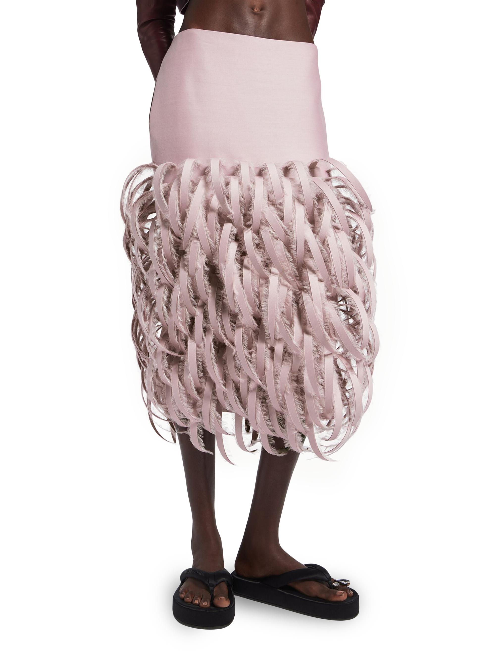 BALENCIAGAバレンシアガ アシンメトリー フリル千鳥格子スカート 34 Balenciaga Fluffy Feathers Pencil Skirt | Saks Fifth Avenue