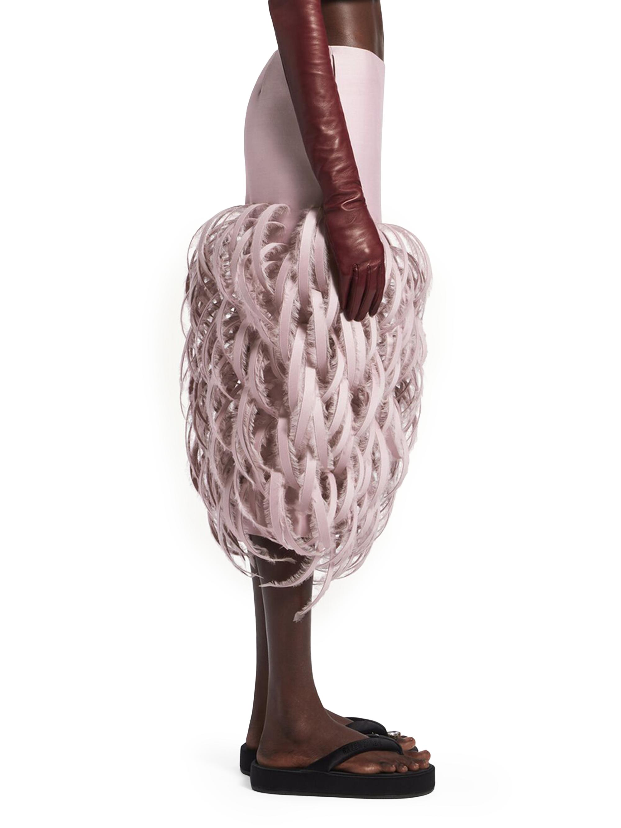 Balenciaga Fluffy Feathers Pencil Skirt | Saks Fifth Avenue