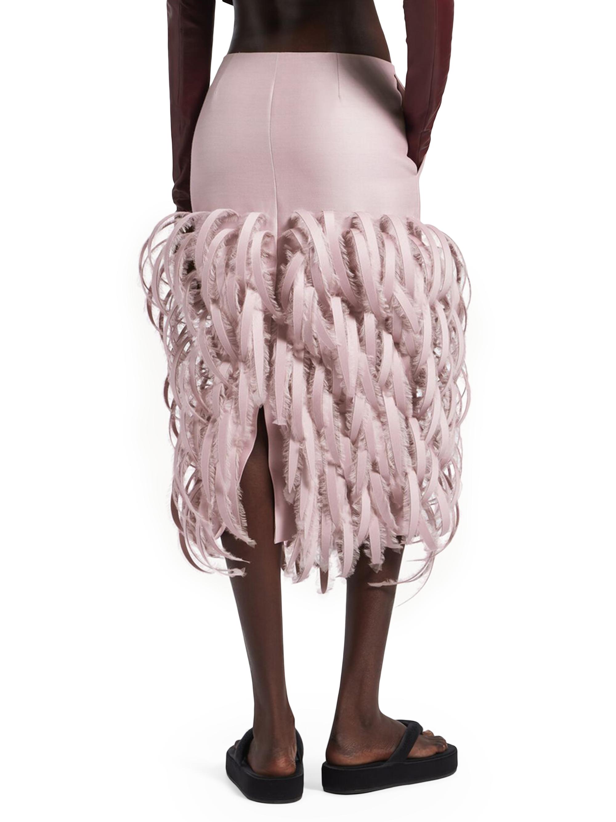 新品 Balenciaga Silk バレンシアガ ひざ丈シルクフレアスカート Balenciaga Fluffy Feathers Pencil Skirt | Saks Fifth Avenue