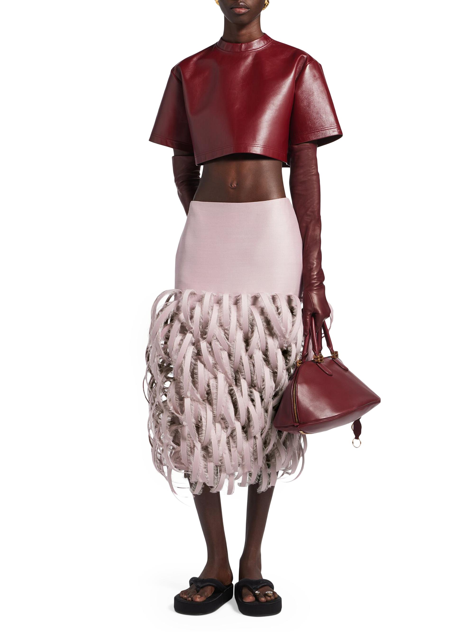 Balenciaga Fluffy Feathers Pencil Skirt | Saks Fifth Avenue