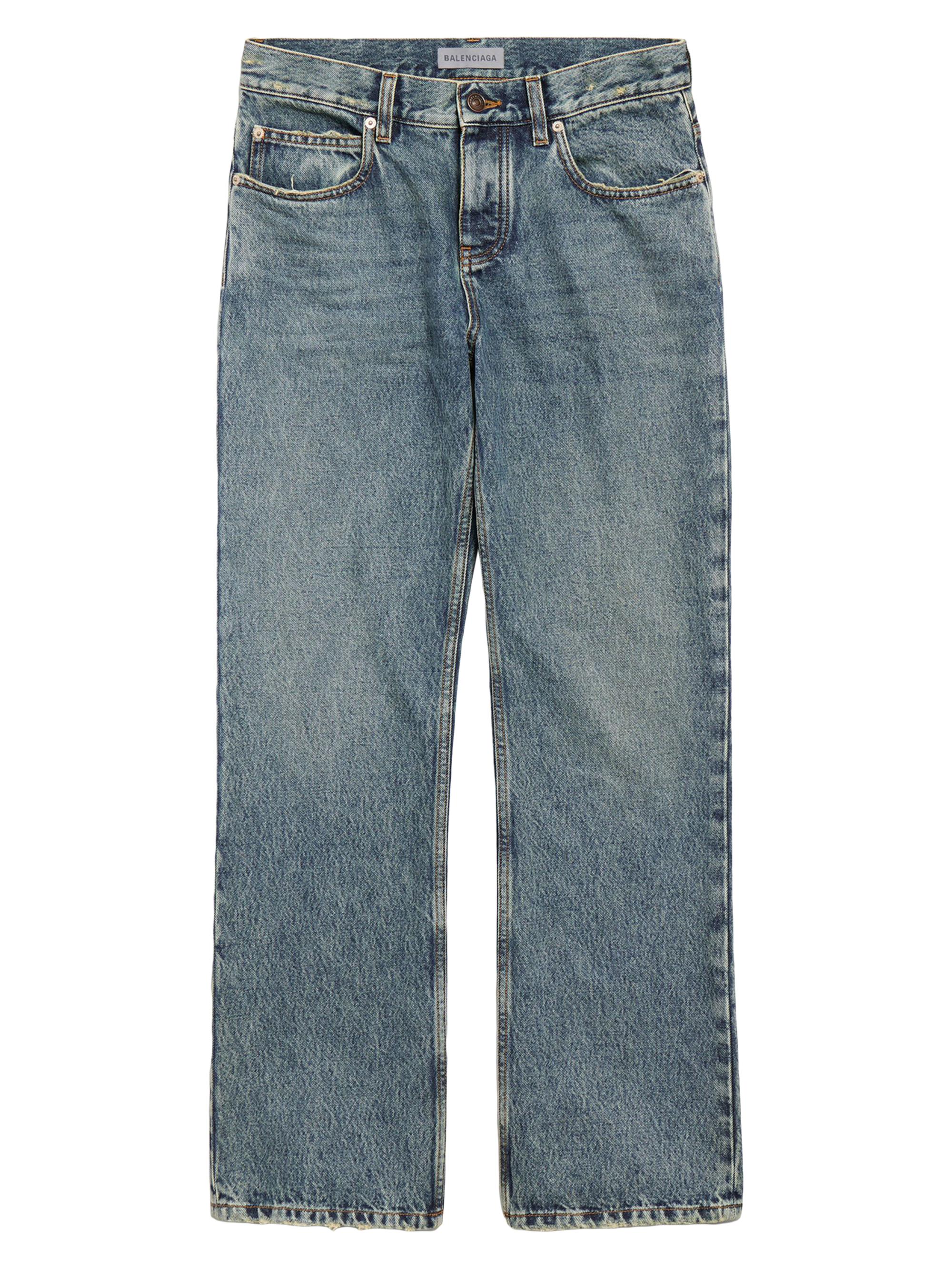 Balenciaga Women's Regular Fit Jeans - Dirty Vintage Blue