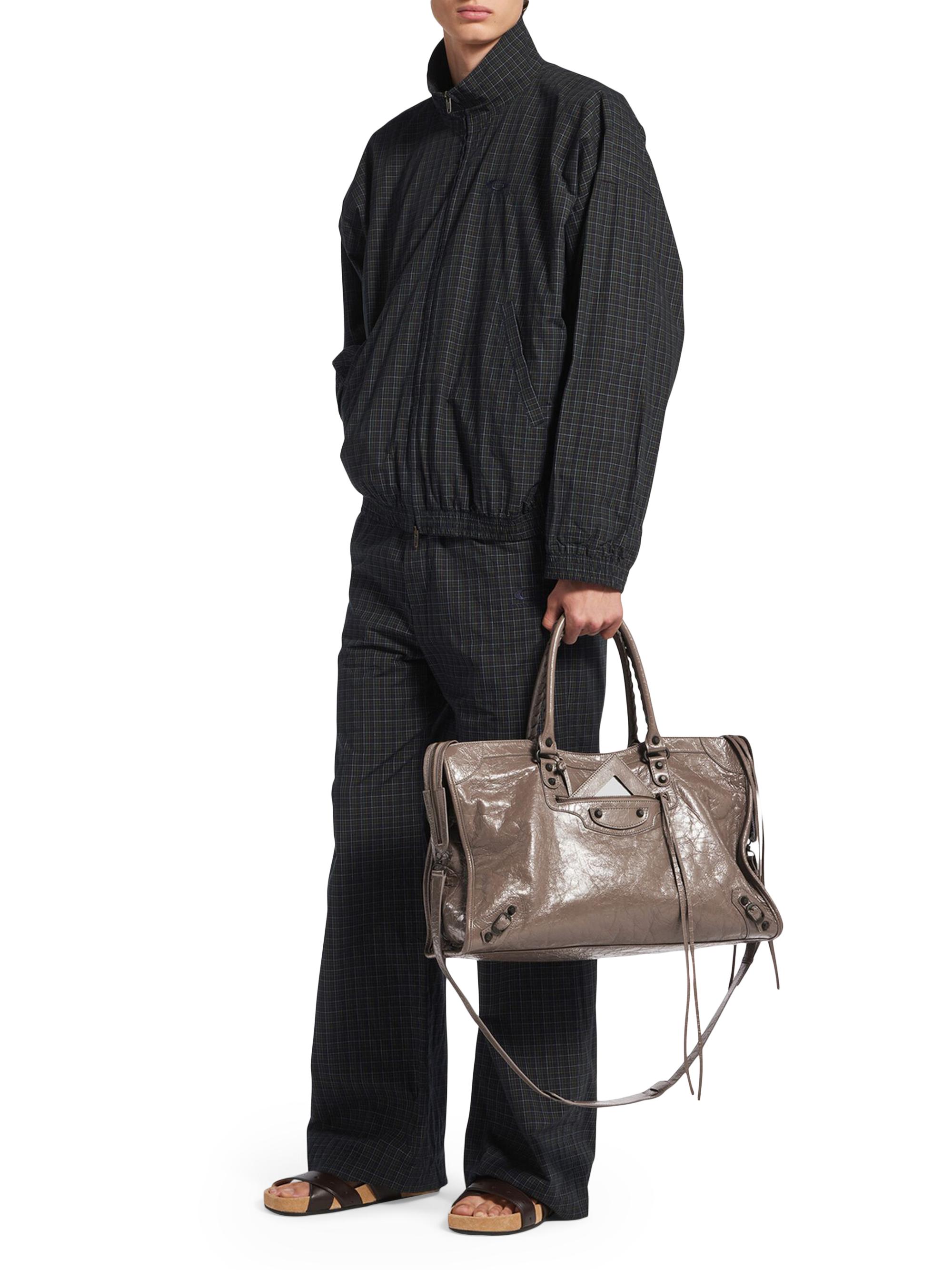 Balenciaga Men's Le City Tote Bag - Dark Noix