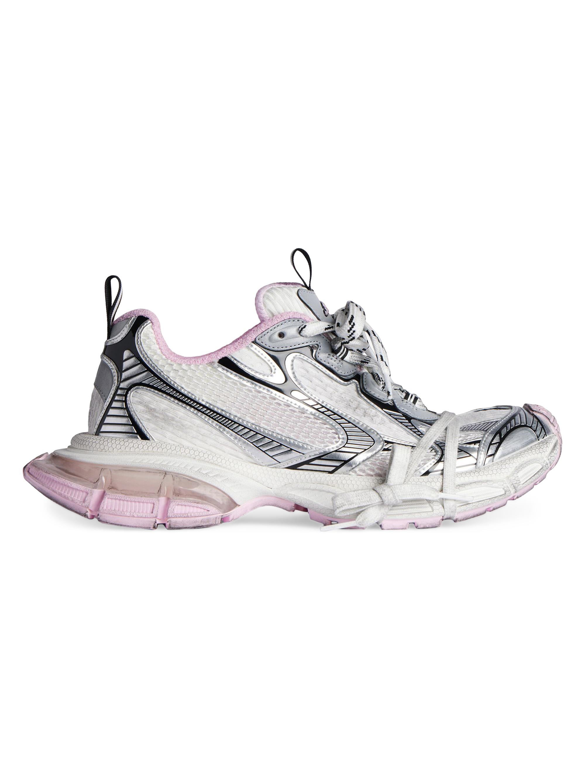 Balenciaga Women's 3XL Gel Clearsole Sneakers - White Pink Black