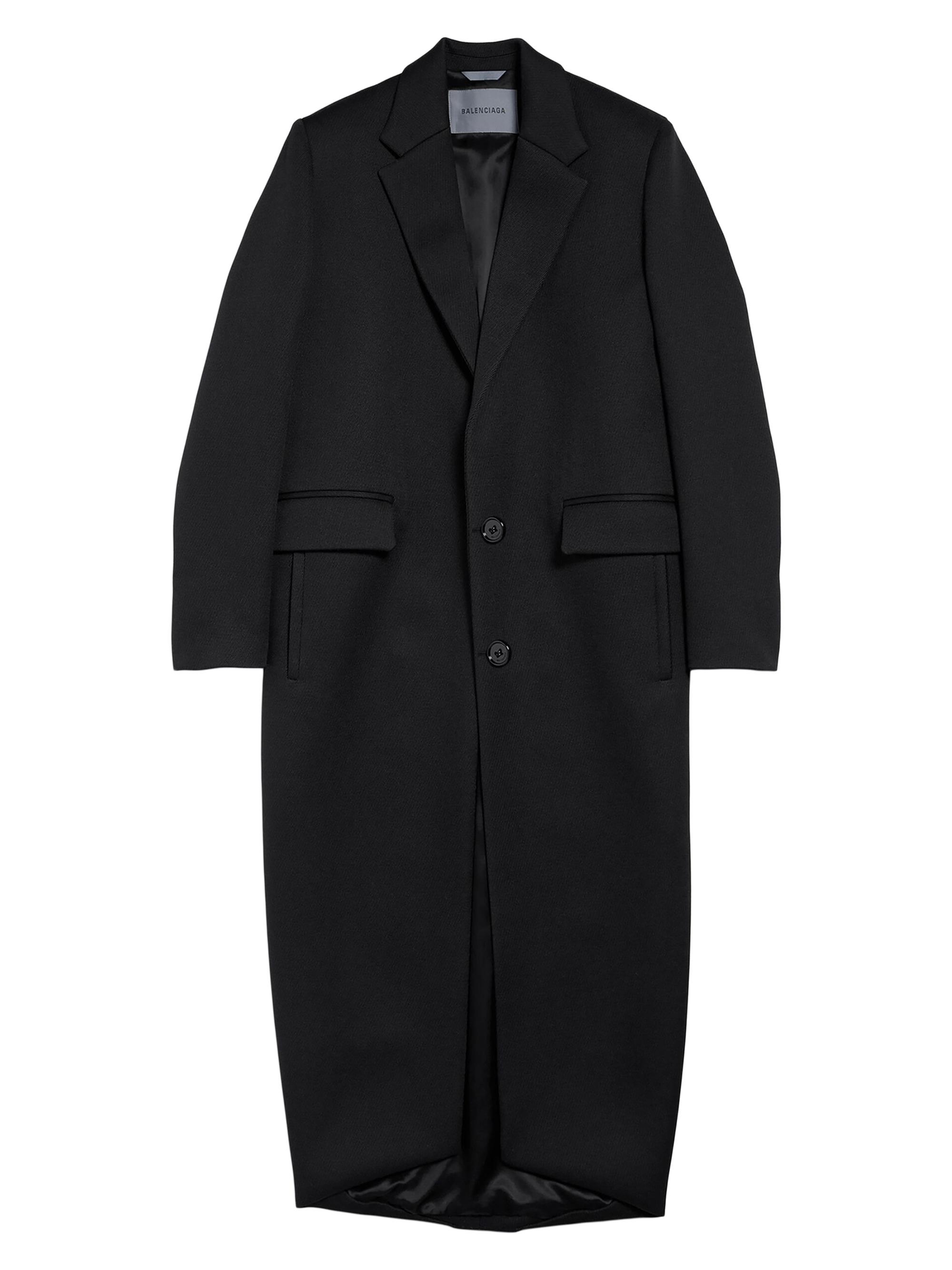 Balenciaga Women's Long Sack Coat - Black