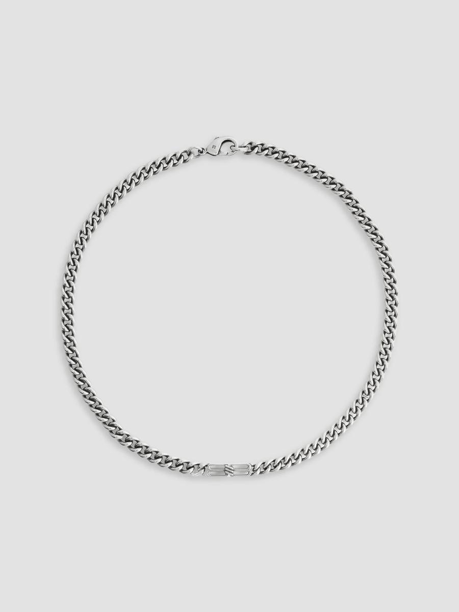 Balenciaga BB Icon Thin Gourmette Necklace | Saks Fifth Avenue