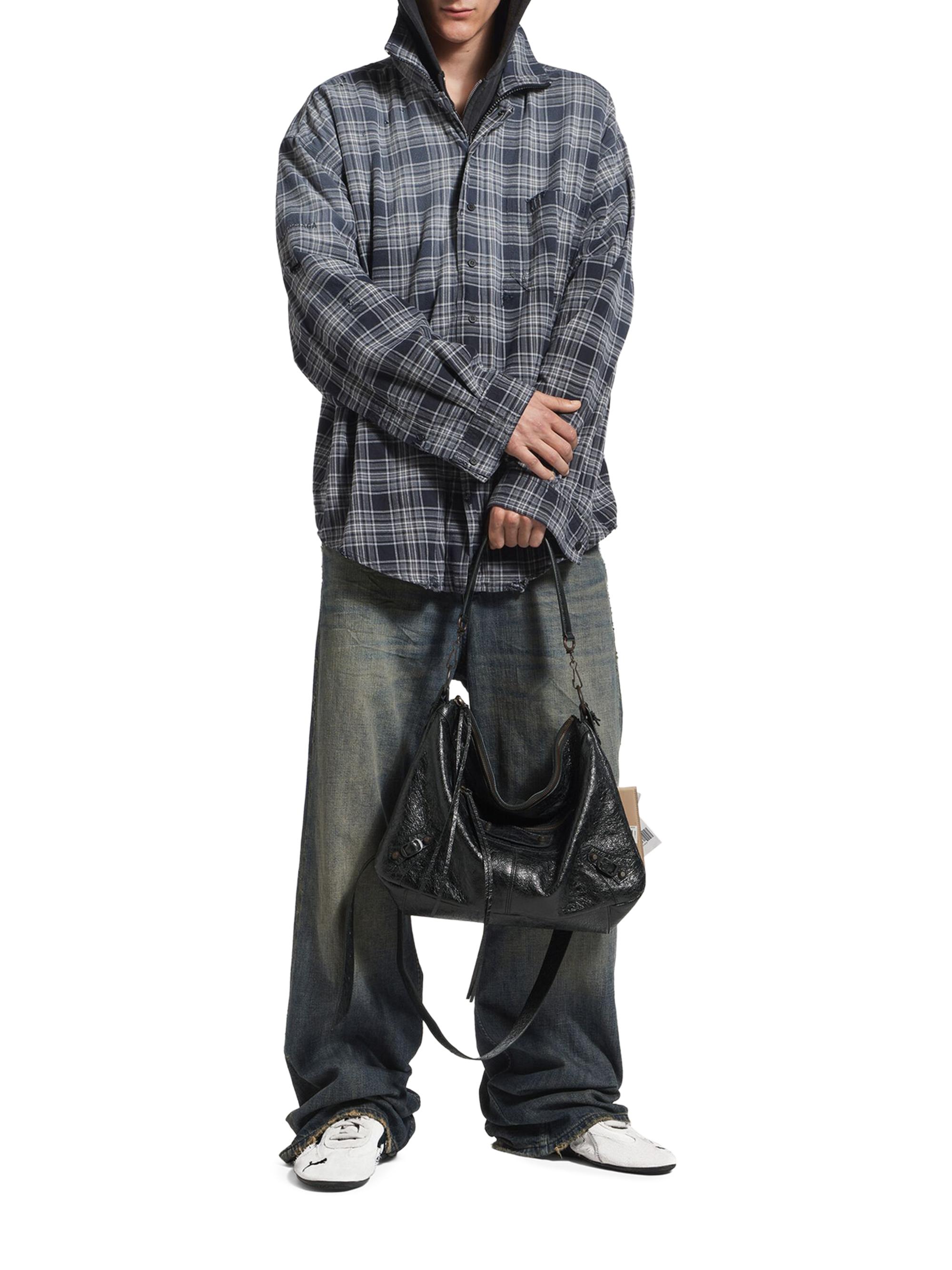 Balenciaga Men's Le City Moto Bag - Black | Thumbnail 9