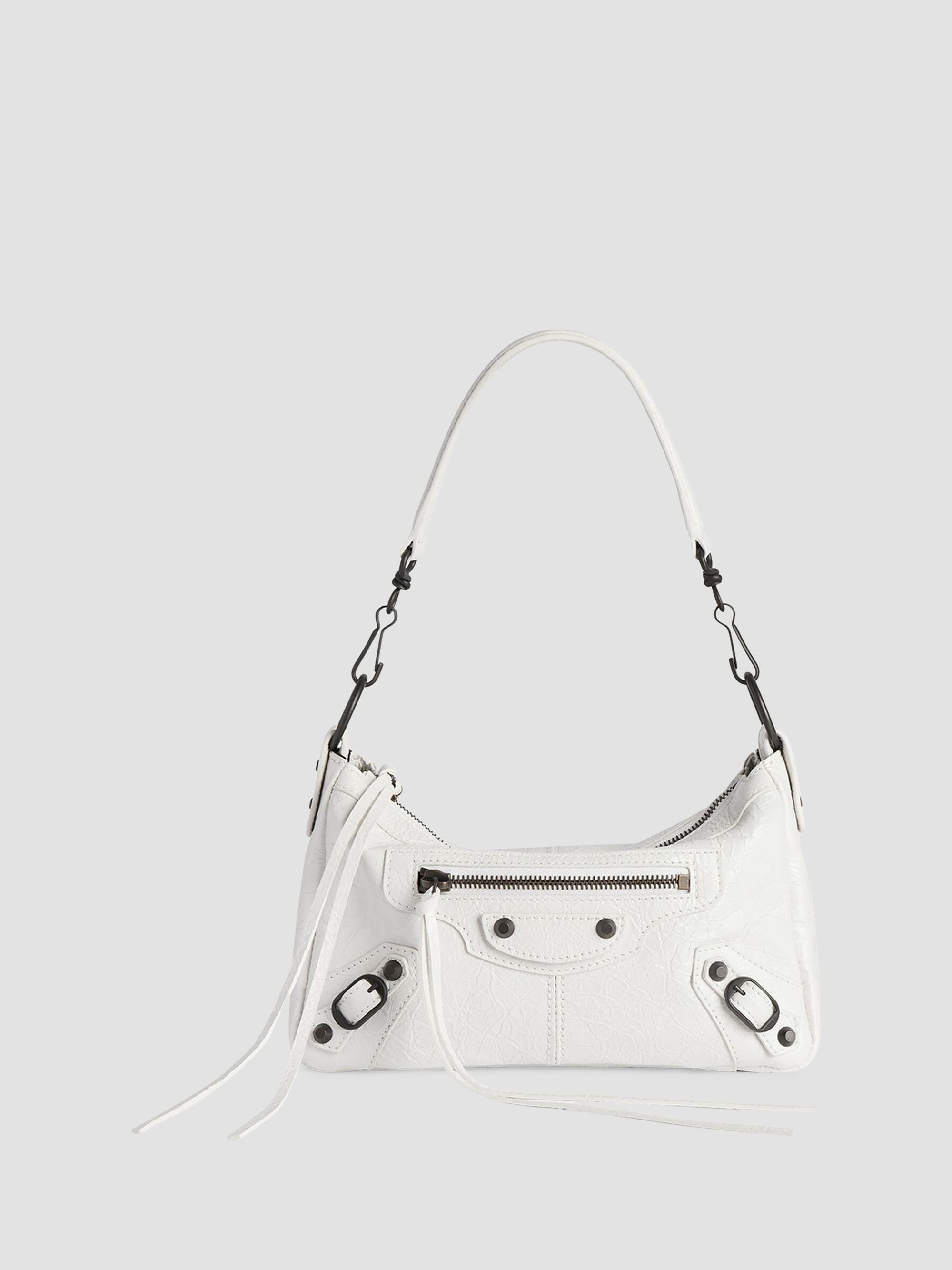 Balenciaga Women's Le City Moto Crossbody Bag - Optic White