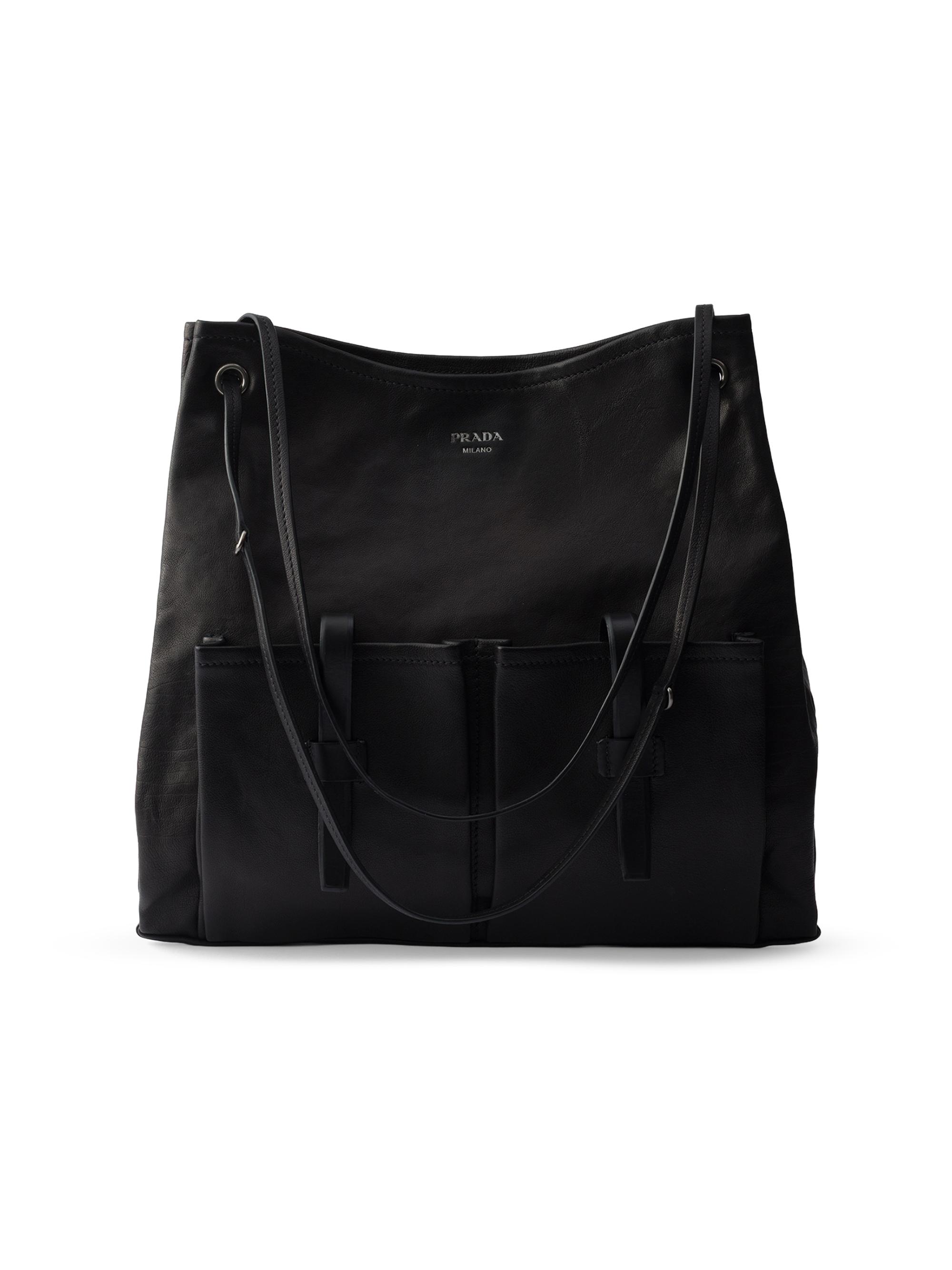 Prada Women's Route  Leather Shoulder Bag - Brown