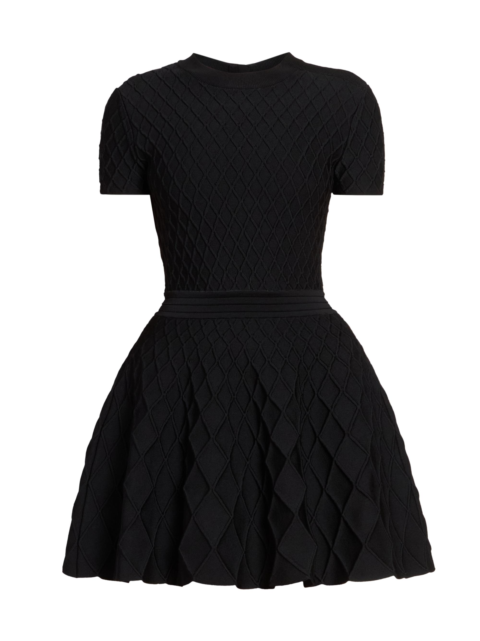Balmain Women's Compact Knit Minidress - Noir