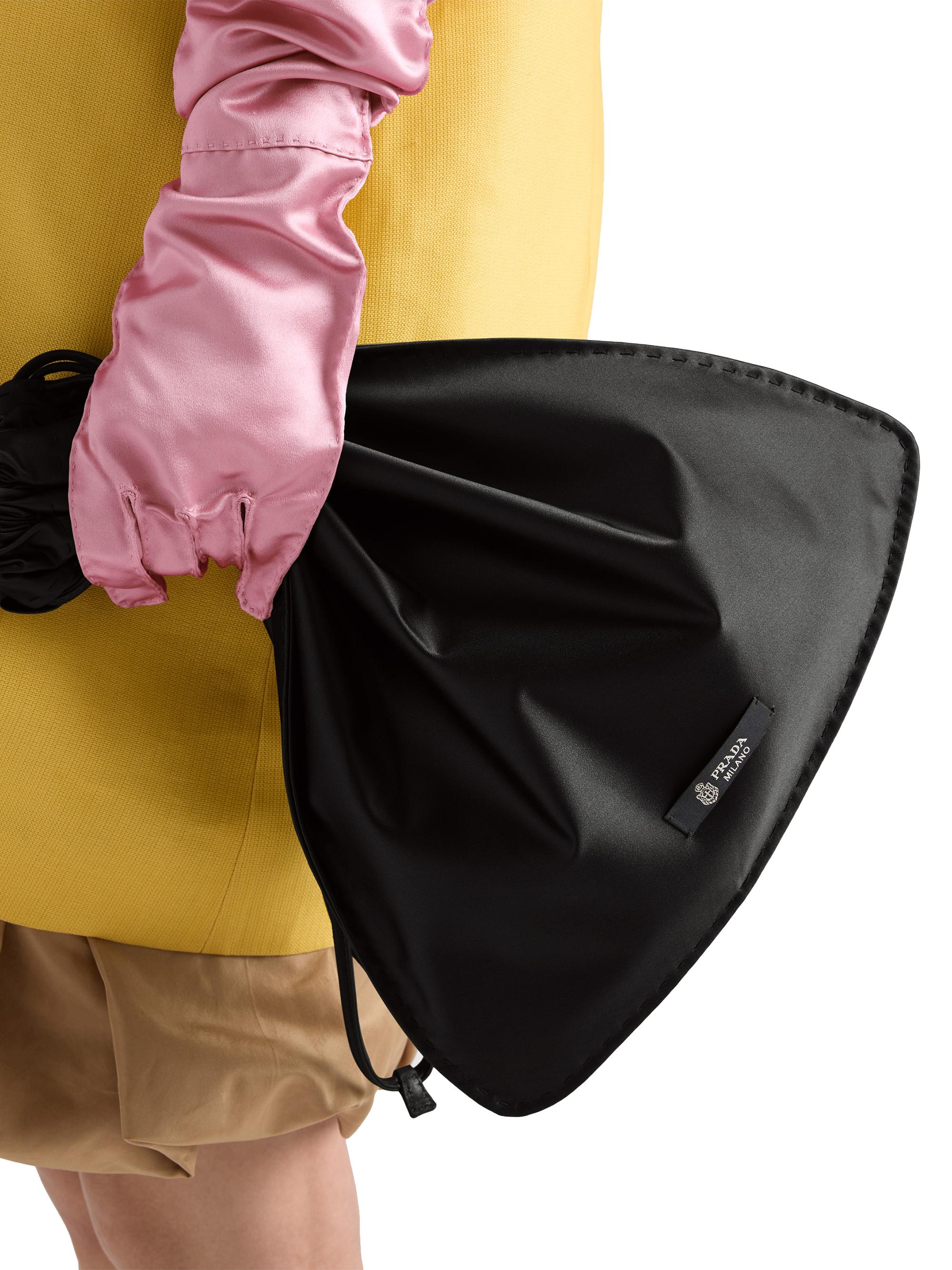 bbblllaaahhh DRAWSTRING POUCH （M）ブラブラブラ Prada Wish Silk Duchesse Pouch | Saks Fifth Avenue