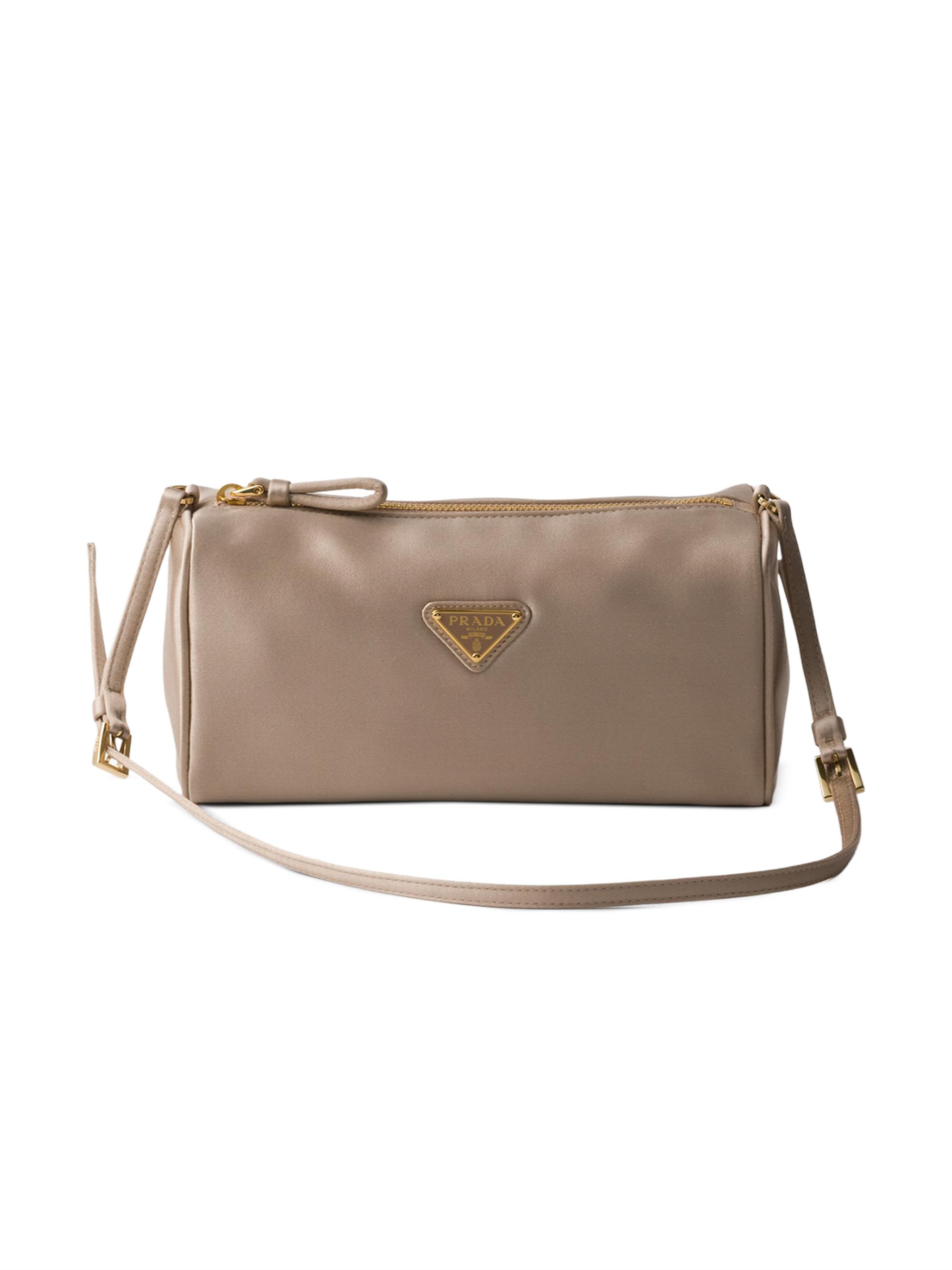 Prada Women's Satin Mini Shoulder Bag - Beige