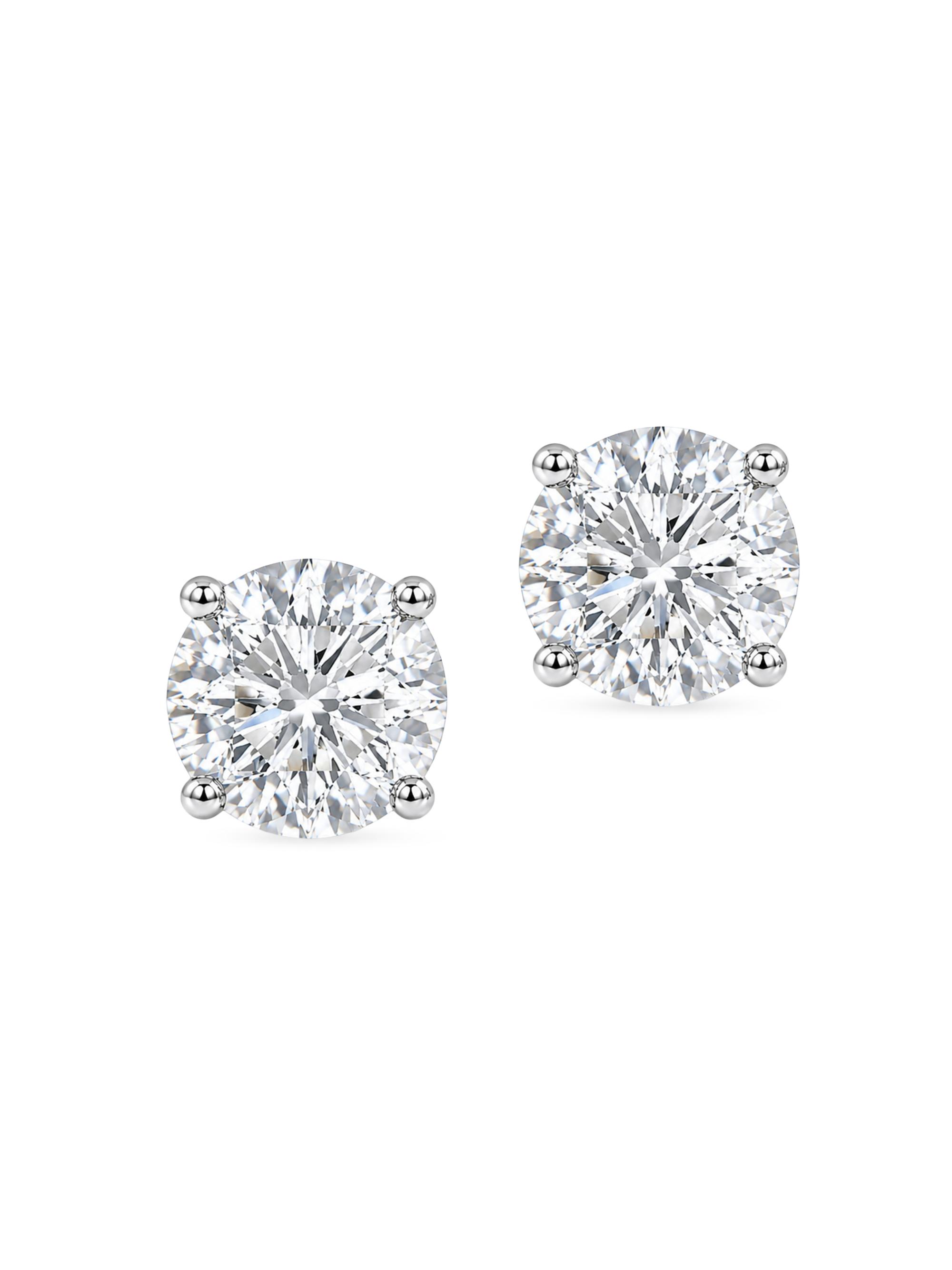Saks Fifth Avenue Diamonds Women's 18K Gold & 4.00 TCW Lab-Grown Diamond Stud Earrings - Yellow Gold