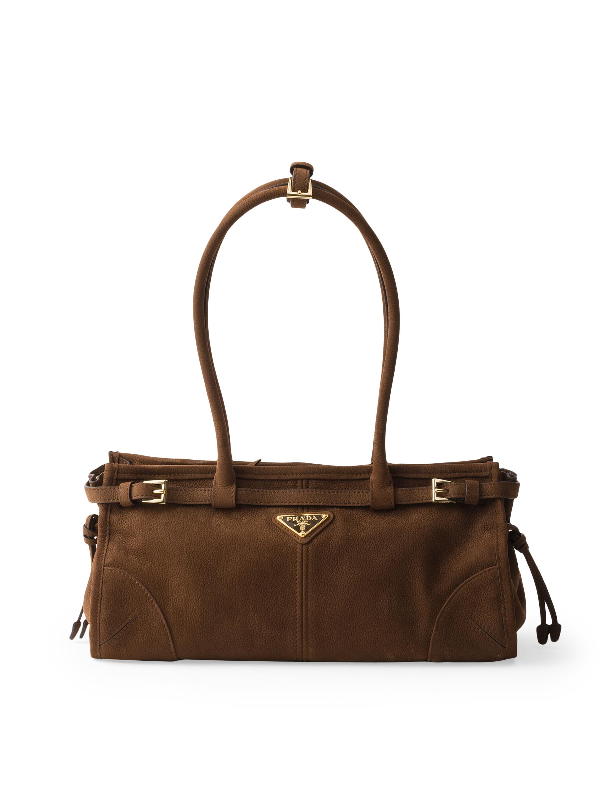 Prada Bonnie Large Suede Top Handle Bag | Saks Fifth Avenue