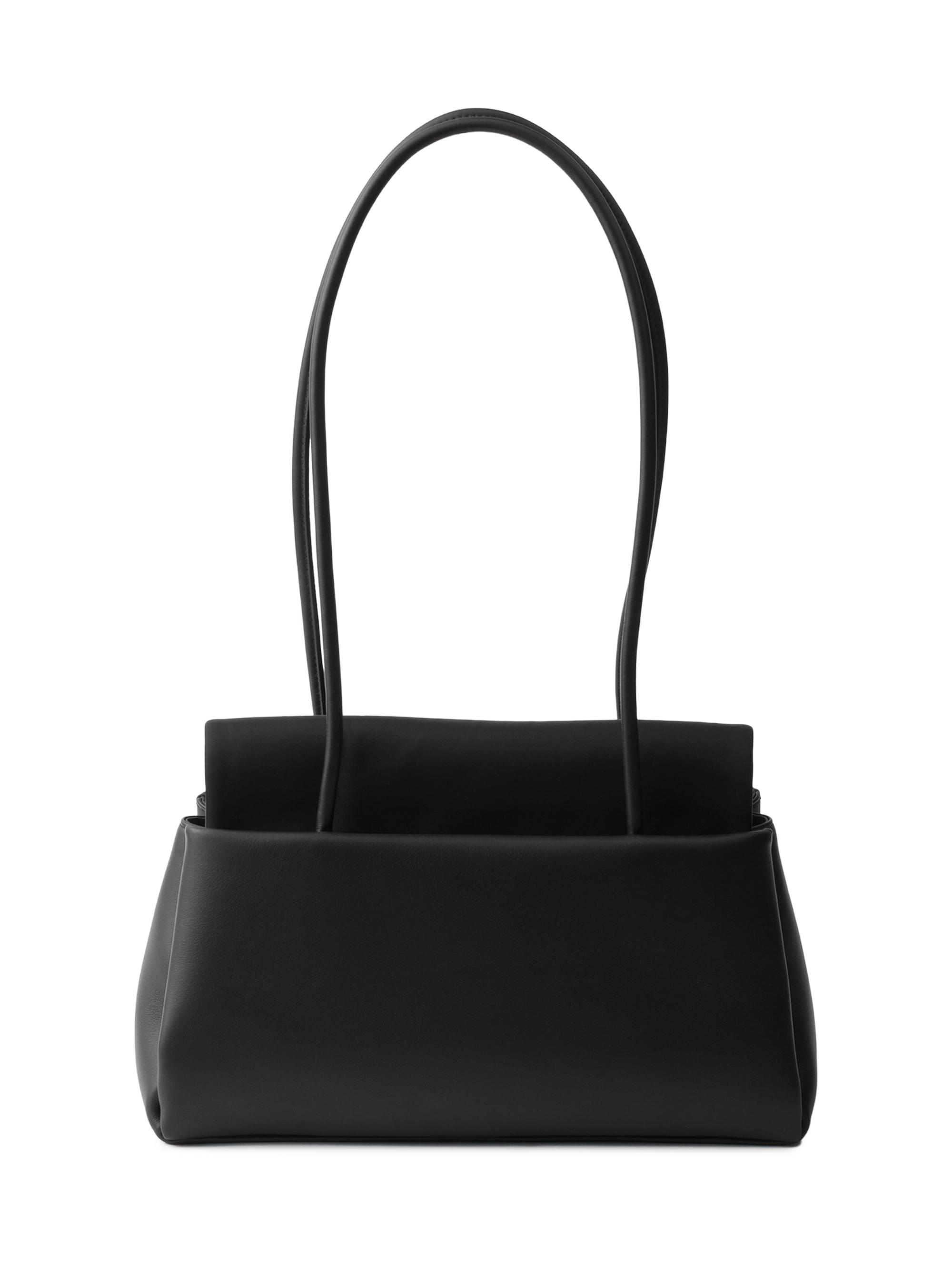 Prada Passage Medium Leather Shoulder Bag with Nylon Flap | Saks