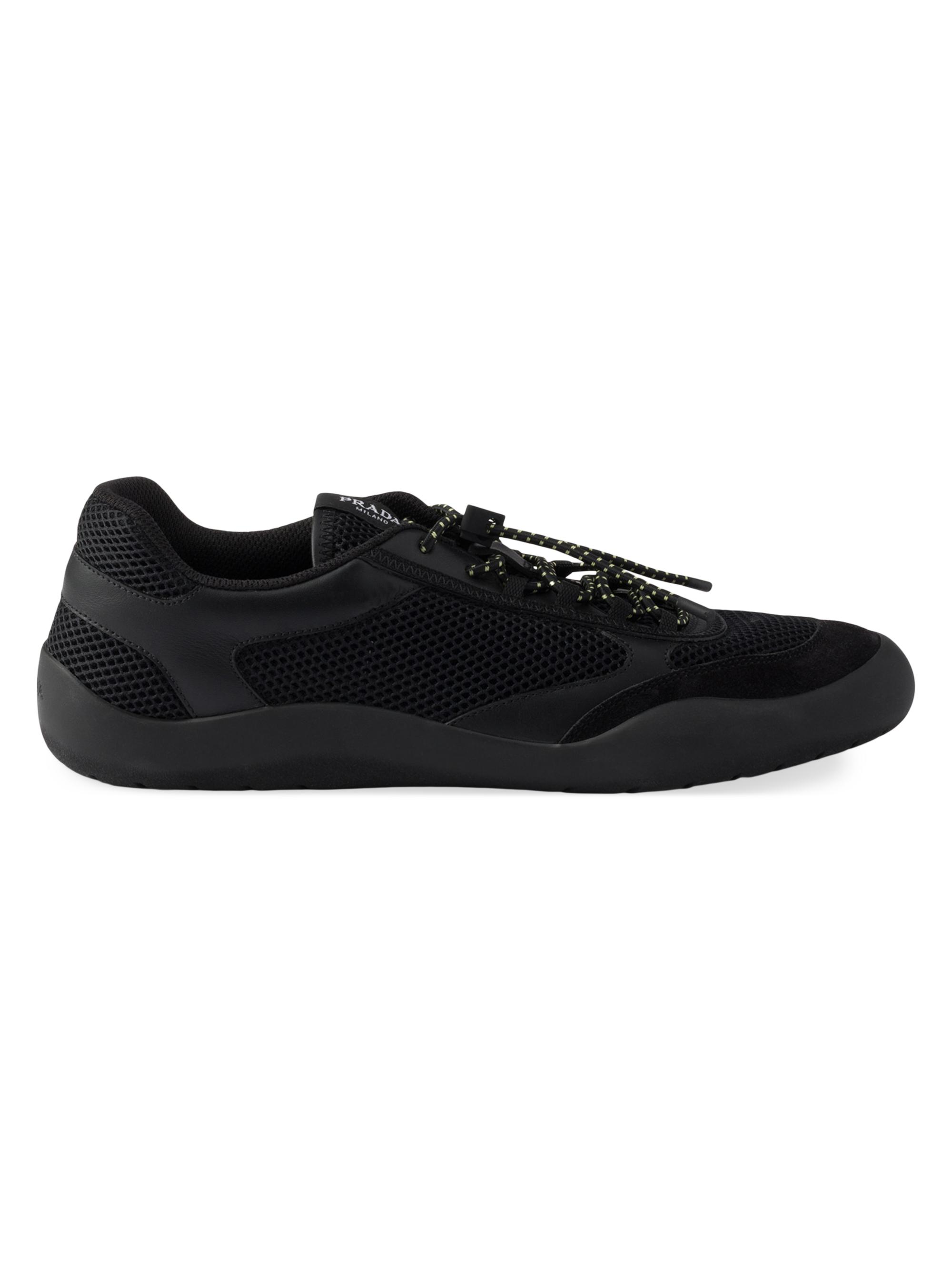 Prada Prax 2.0 Re-Nylon and Leather Sneakers | Saks Fifth Avenue