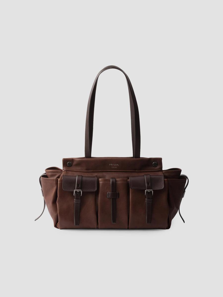 Prada Route Large Leather Tote Bag | Saks Fifth Avenue
