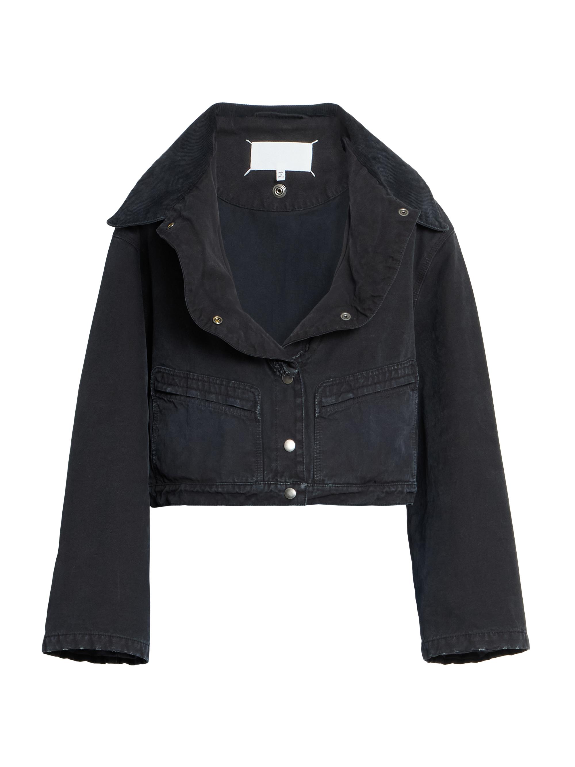 Maison Margiela Women's Cotton Canvas Sport Coat - Vintage Black