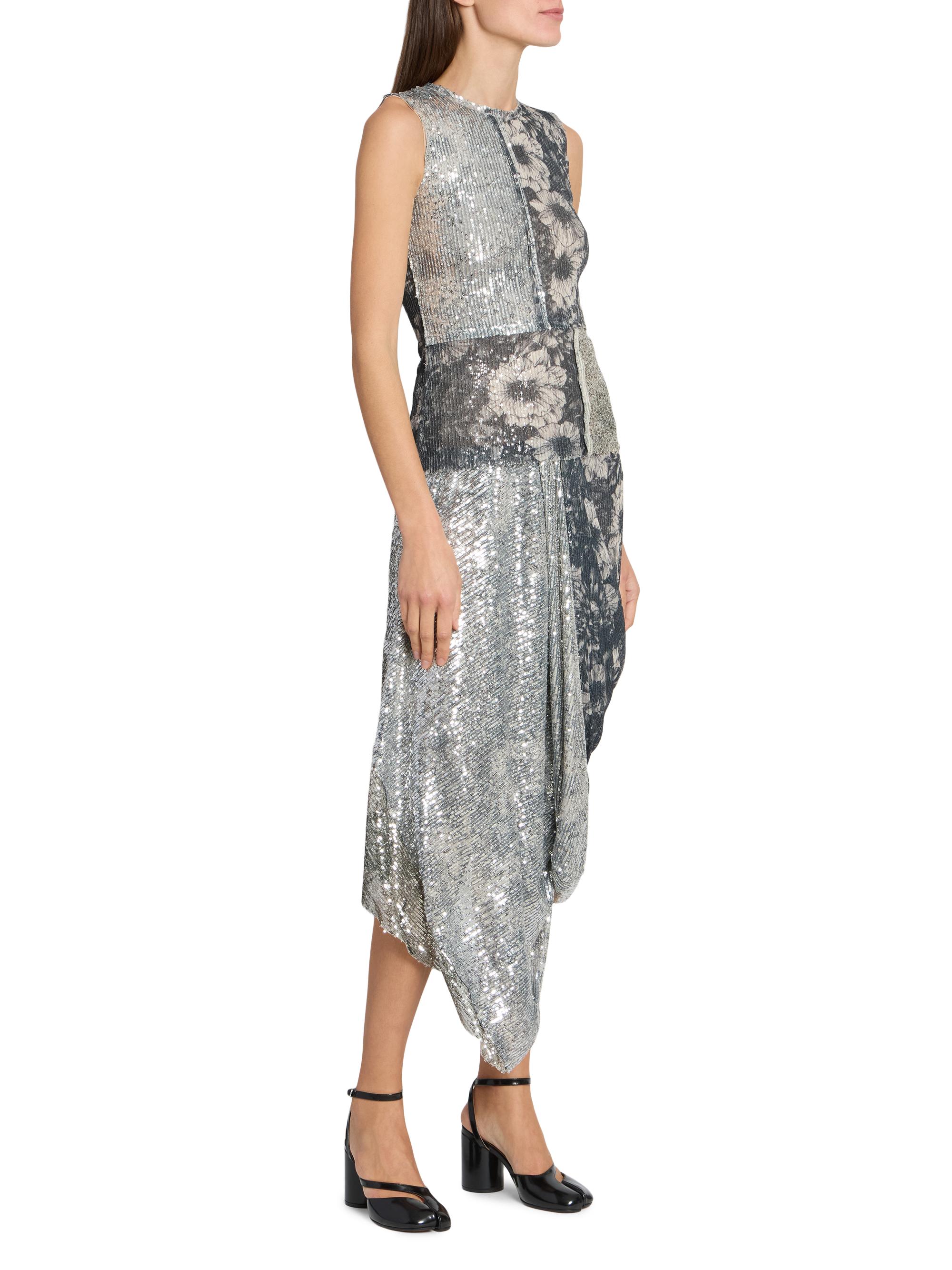 Maison Margiela Sequin Floral Sleeveless Top | Saks Fifth Avenue
