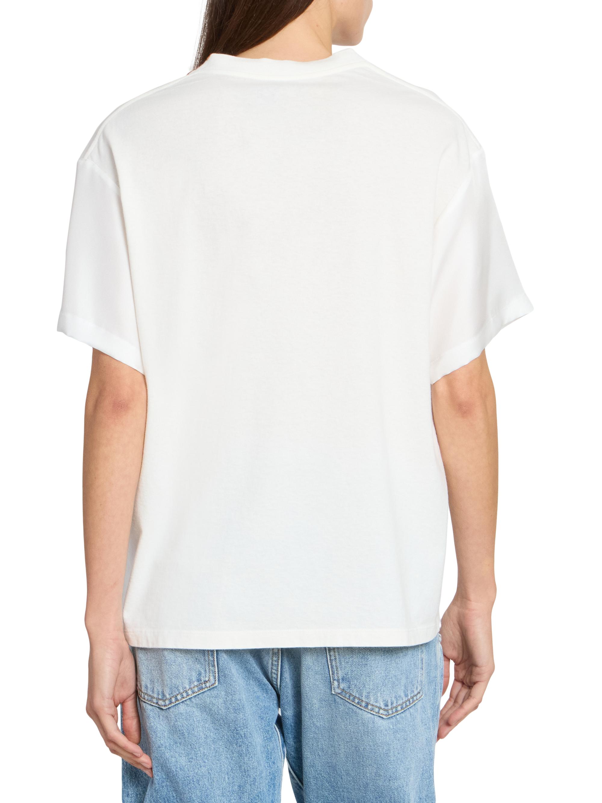 トップス maison martin Margiela Maison Margiela Floral Cotton V-Neck T-Shirt | Saks Fifth Avenue