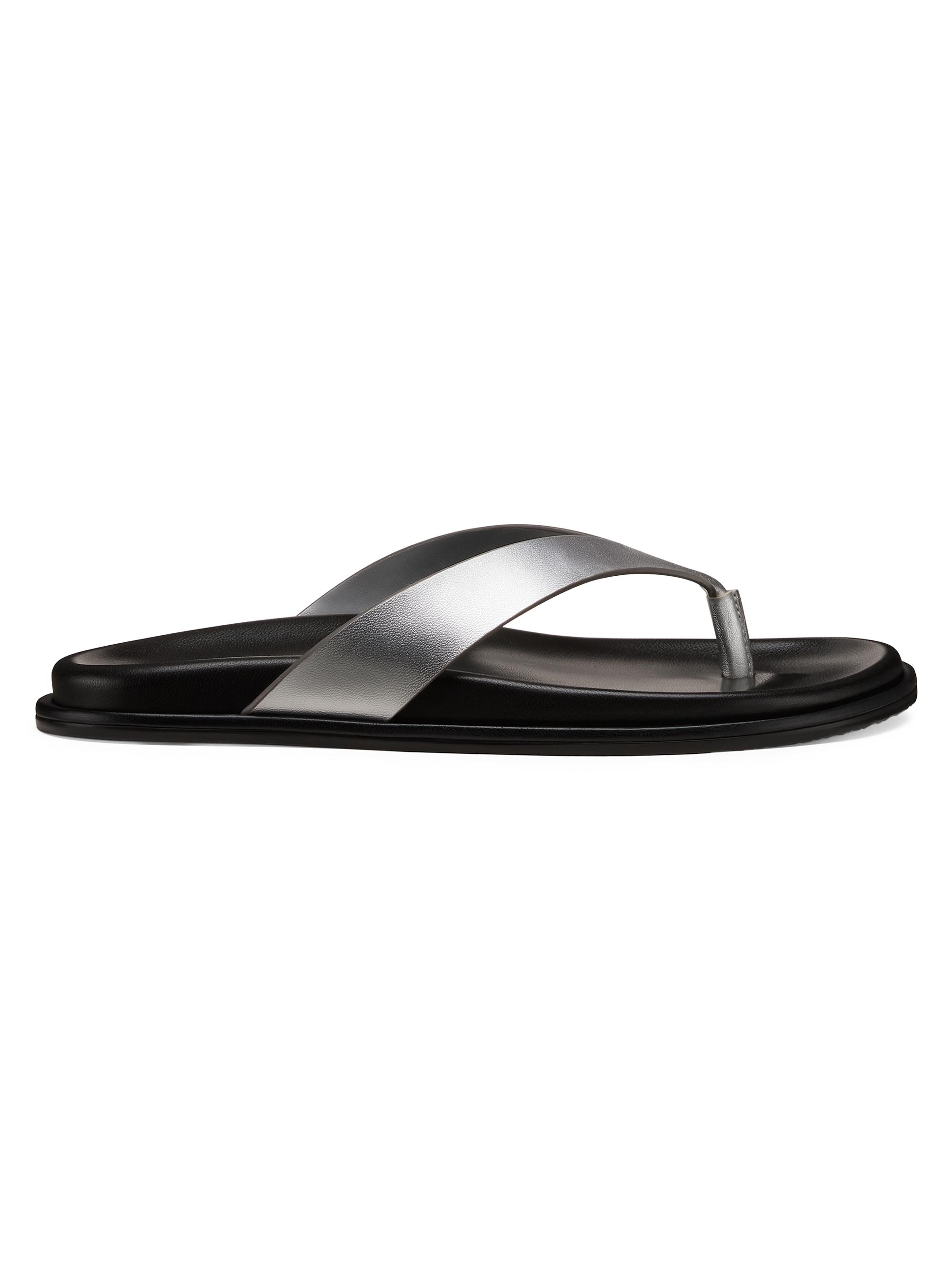 Stuart Weitzman Women's Marykate Thong Sandals - Silver | Thumbnail 6