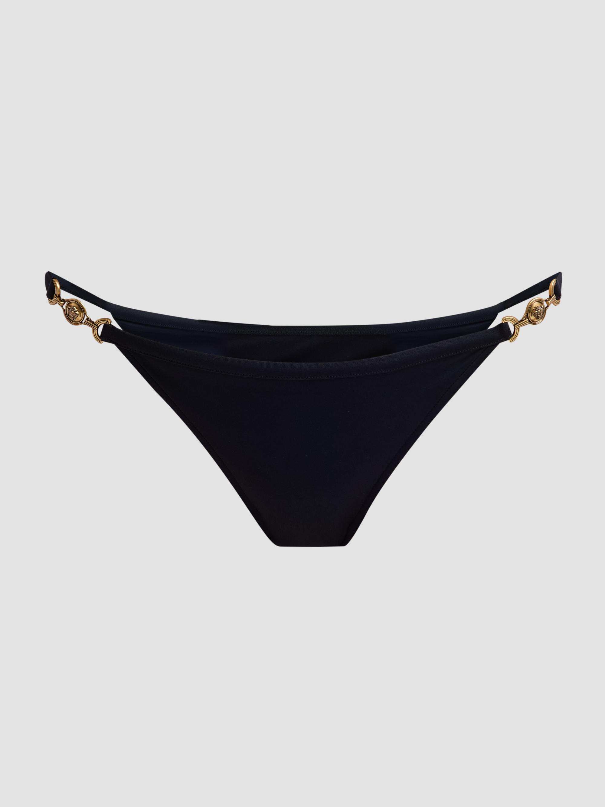 Versace Women's Medusa Head Hardware Bikini Bottom - Black | Thumbnail 5