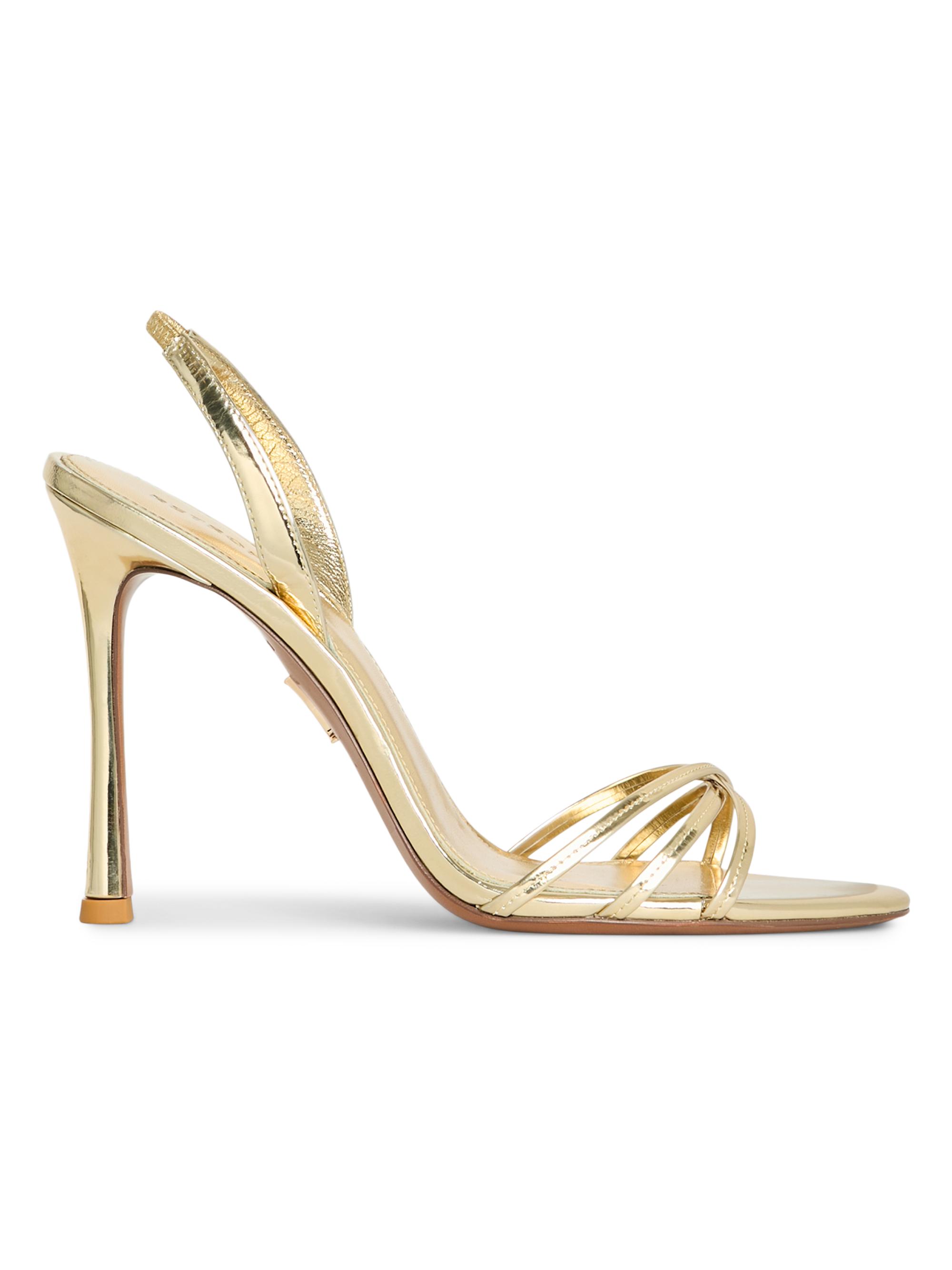 Retrofête Women's Anabel 105MM Leather Slingback Sandals - Light Gold