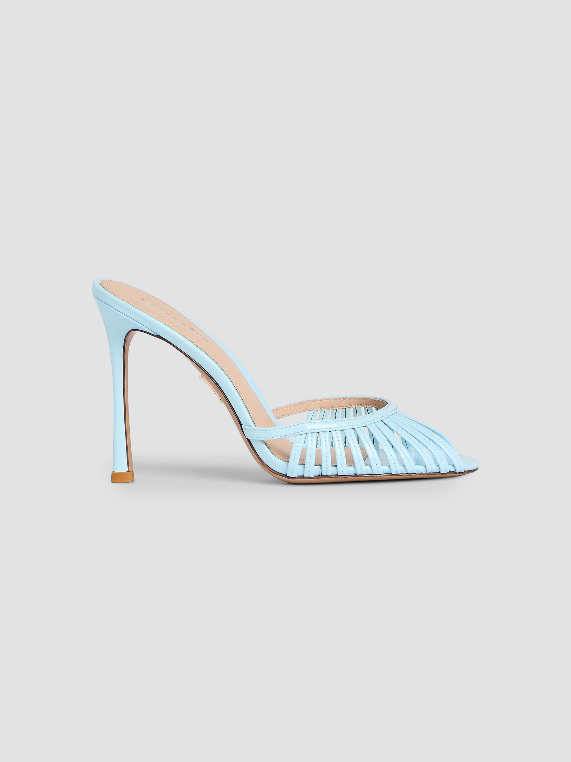 Retrofête Women's Allistair 105MM Patent Leather Sandals - Glace | Thumbnail 6