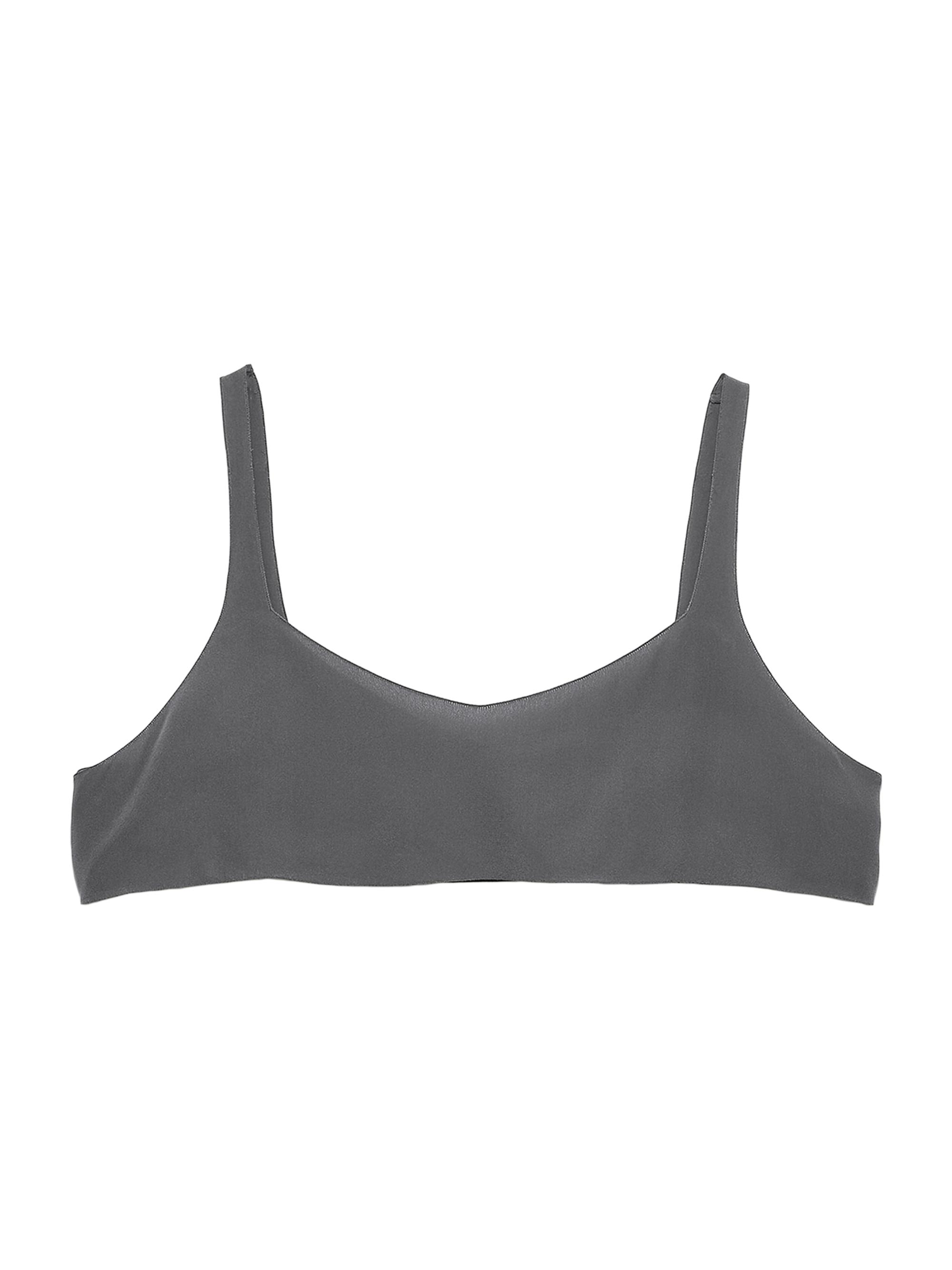 Prada Women's Crepe De Chine Top - Grey
