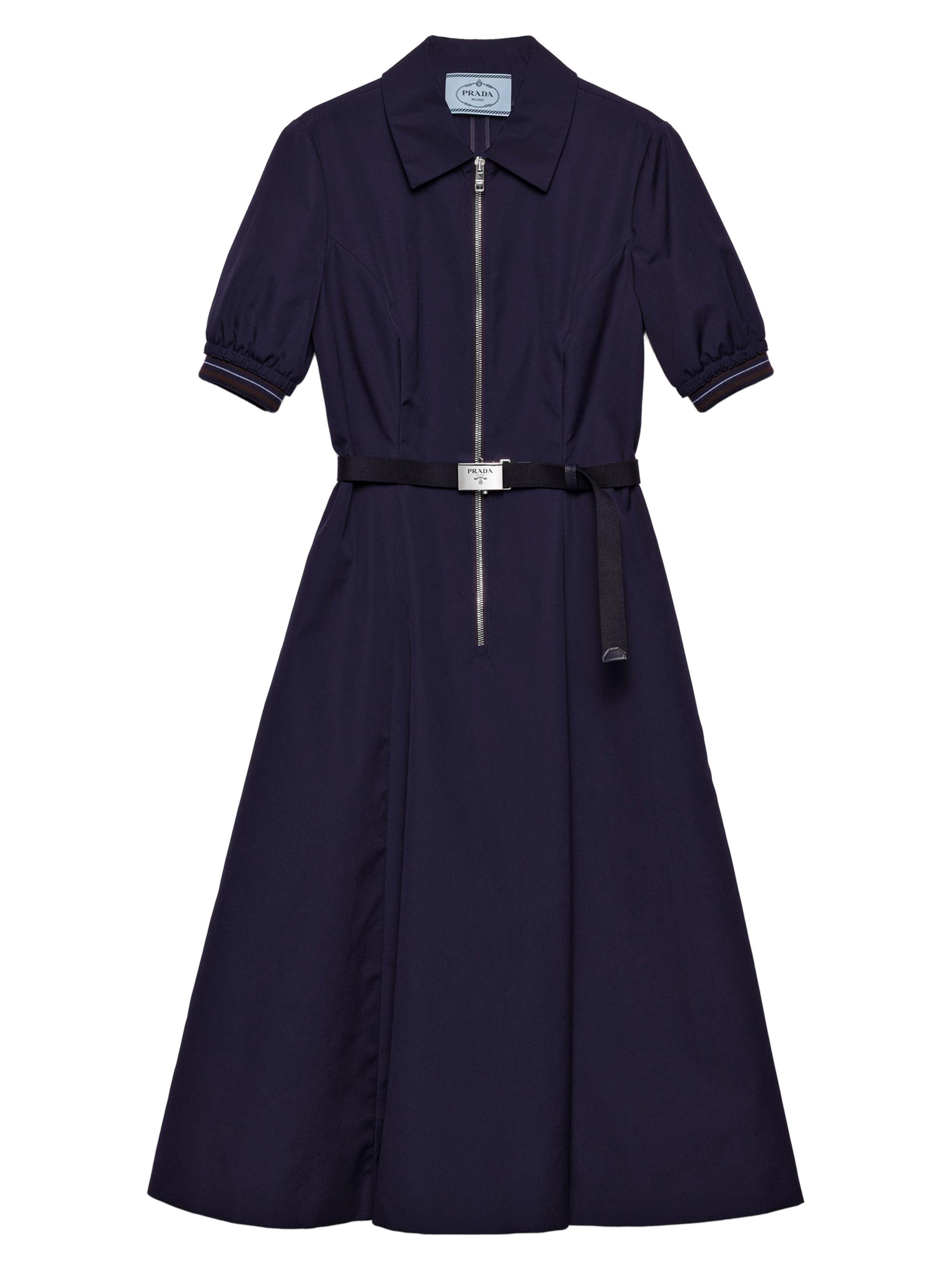 Prada Women's Poplin Dress - Blue