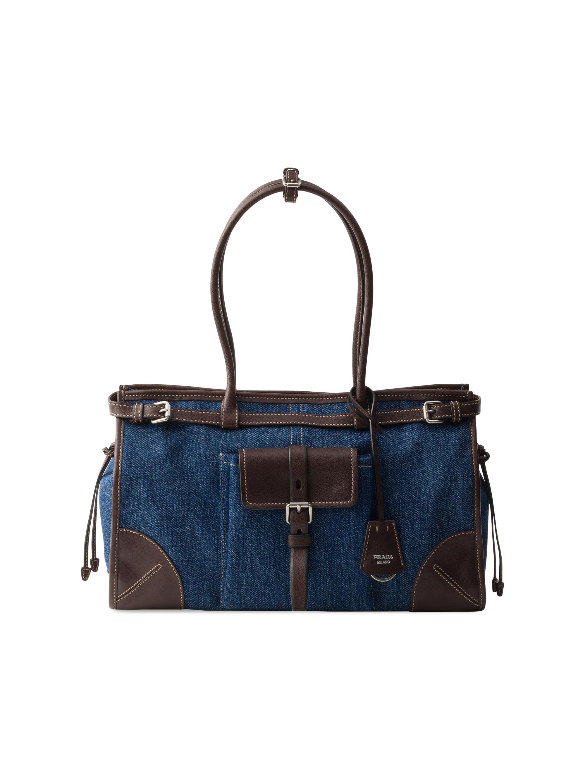 Prada Bonnie Large Suede Top Handle Bag | Saks Fifth Avenue