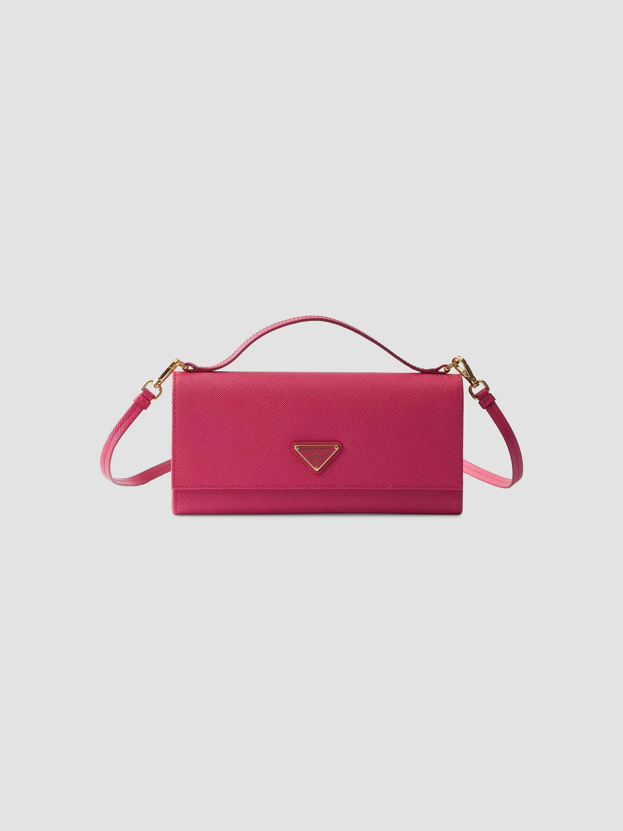 Prada Nappa Leather Zipper Pouch | Saks Fifth Avenue