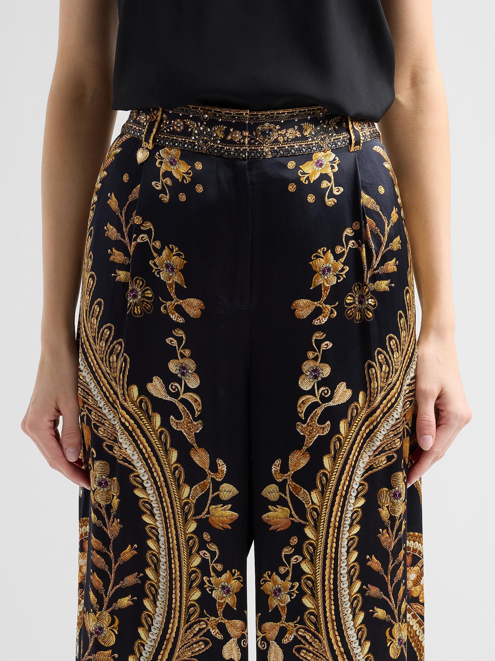 Camilla Taurus Rising Silk Wide-Leg Pants | Saks Fifth Avenue