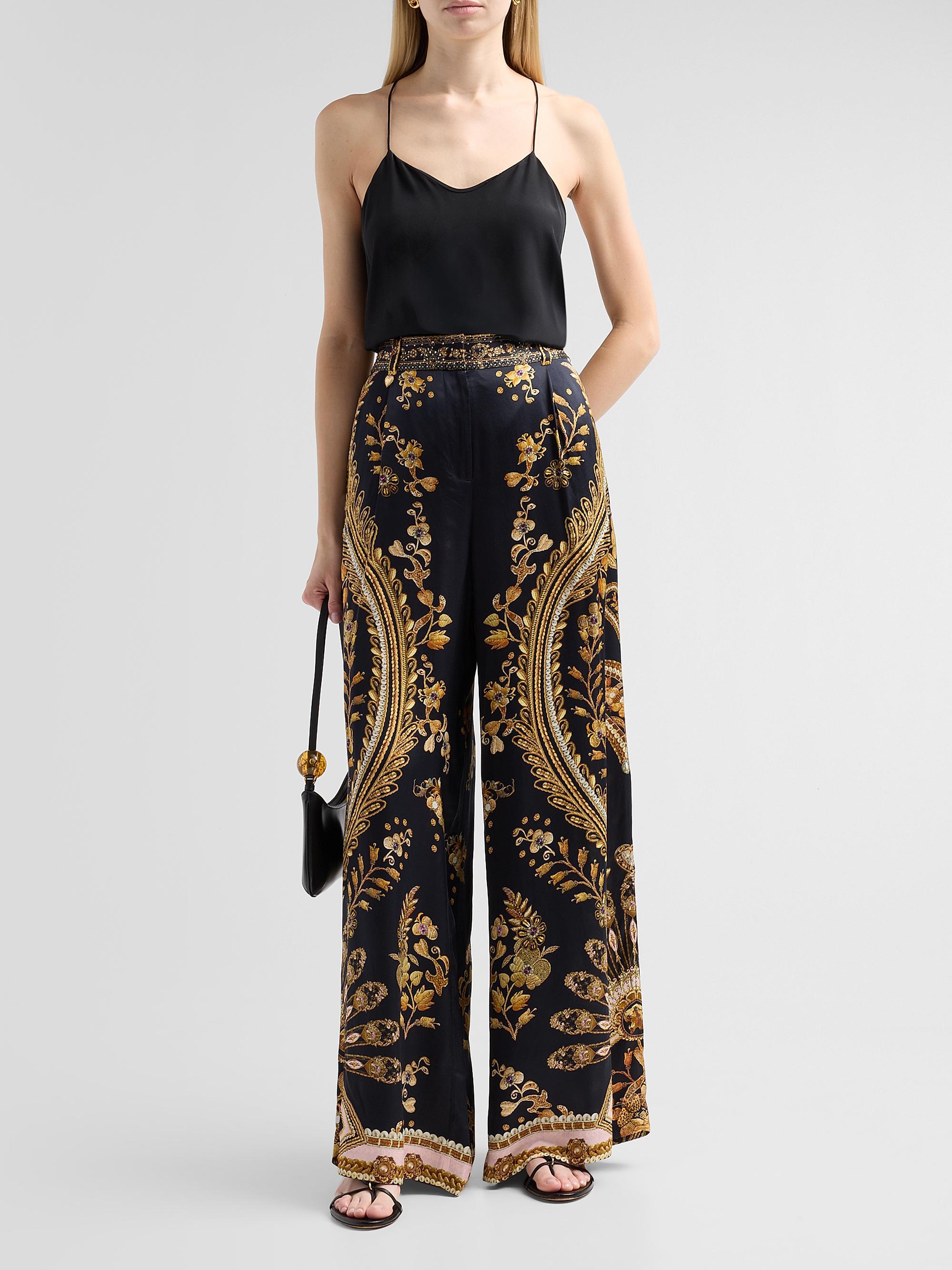 Camilla Taurus Rising Silk Wide-Leg Pants | Saks Fifth Avenue