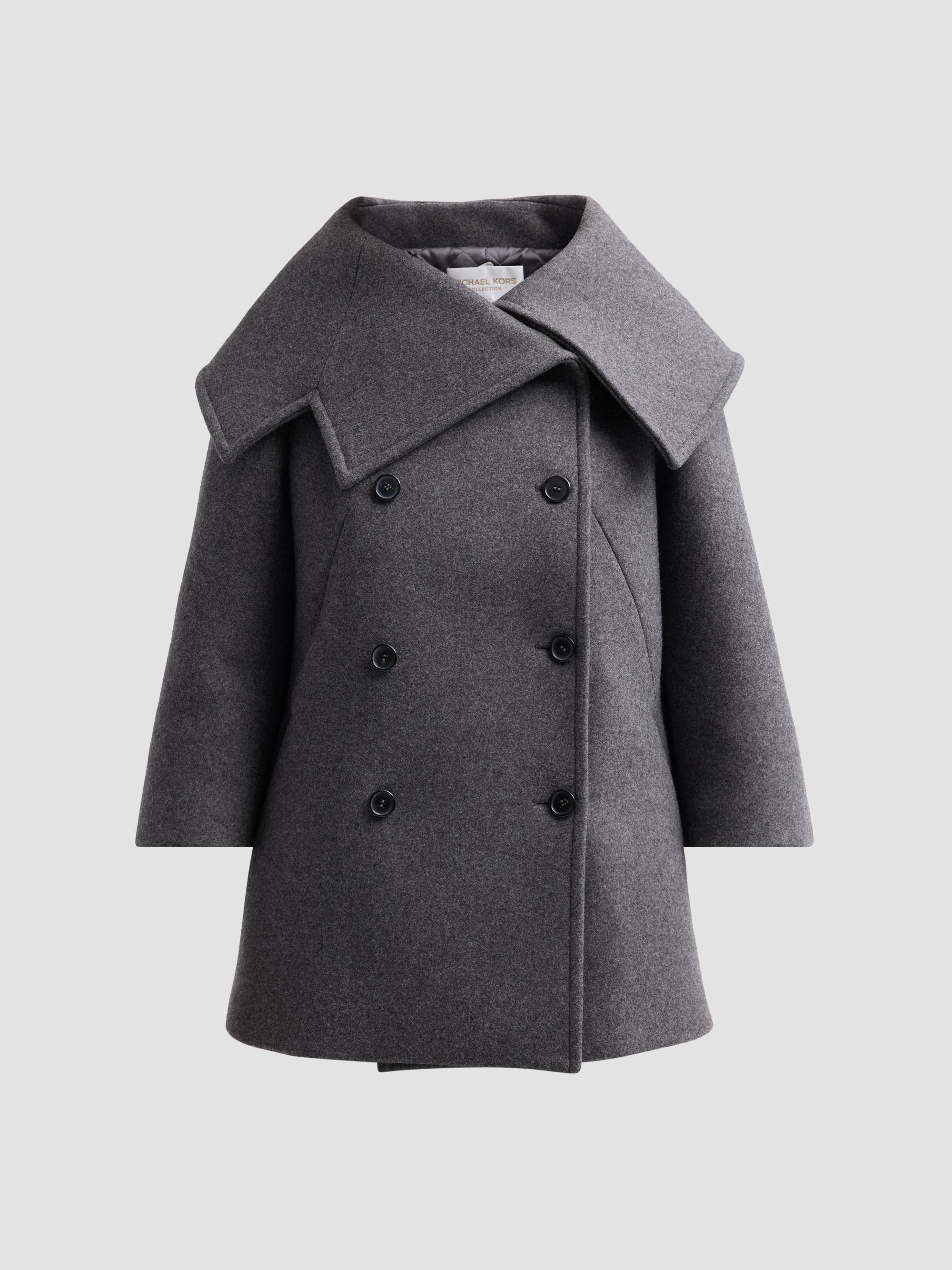 Michael Kors Collection Glen Plaid Wool-Blend Chesterfield Coat