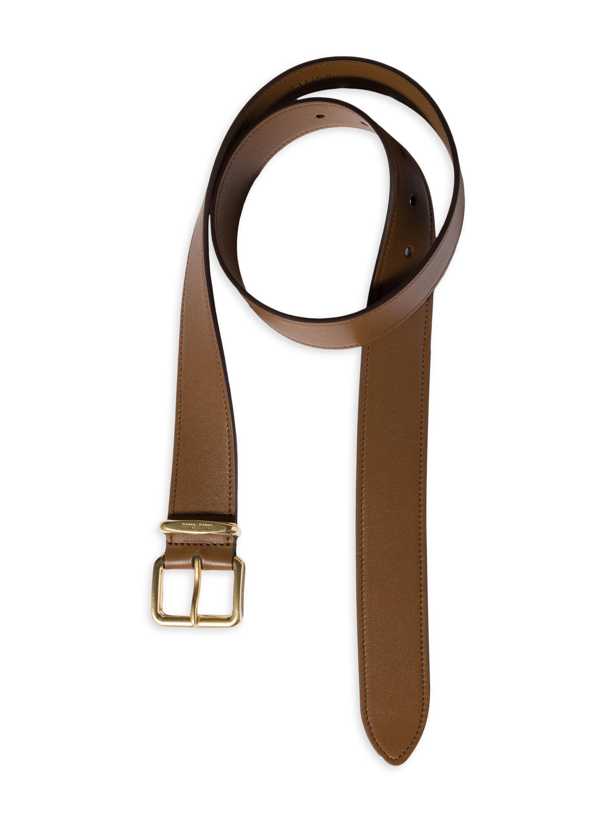 Miu Miu Nappa Leather Belt | Saks Fifth Avenue