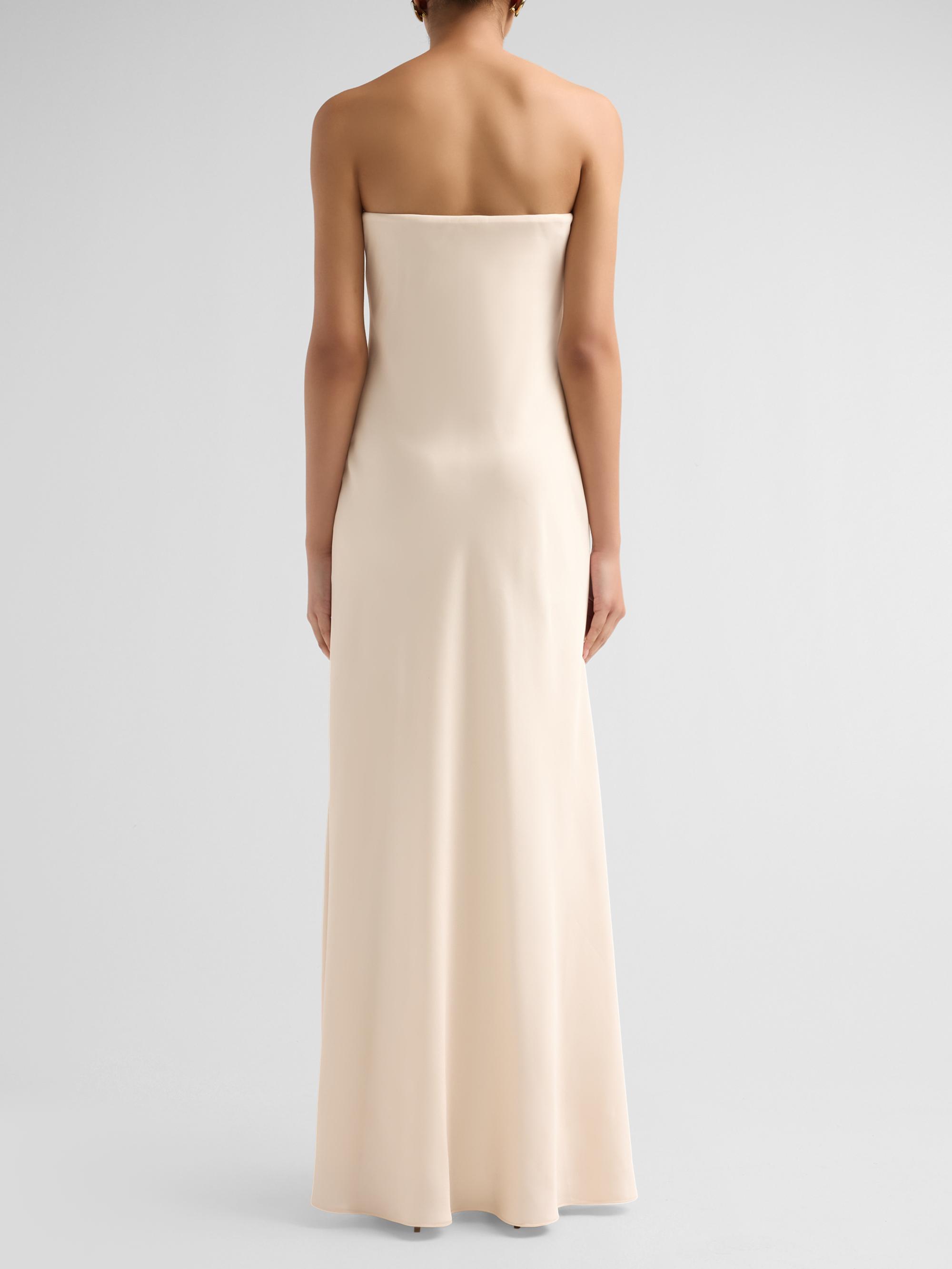 As It May Women's Vionne Floral Crepe Strapless Gown - Garden Of Dahlias | Thumbnail 3