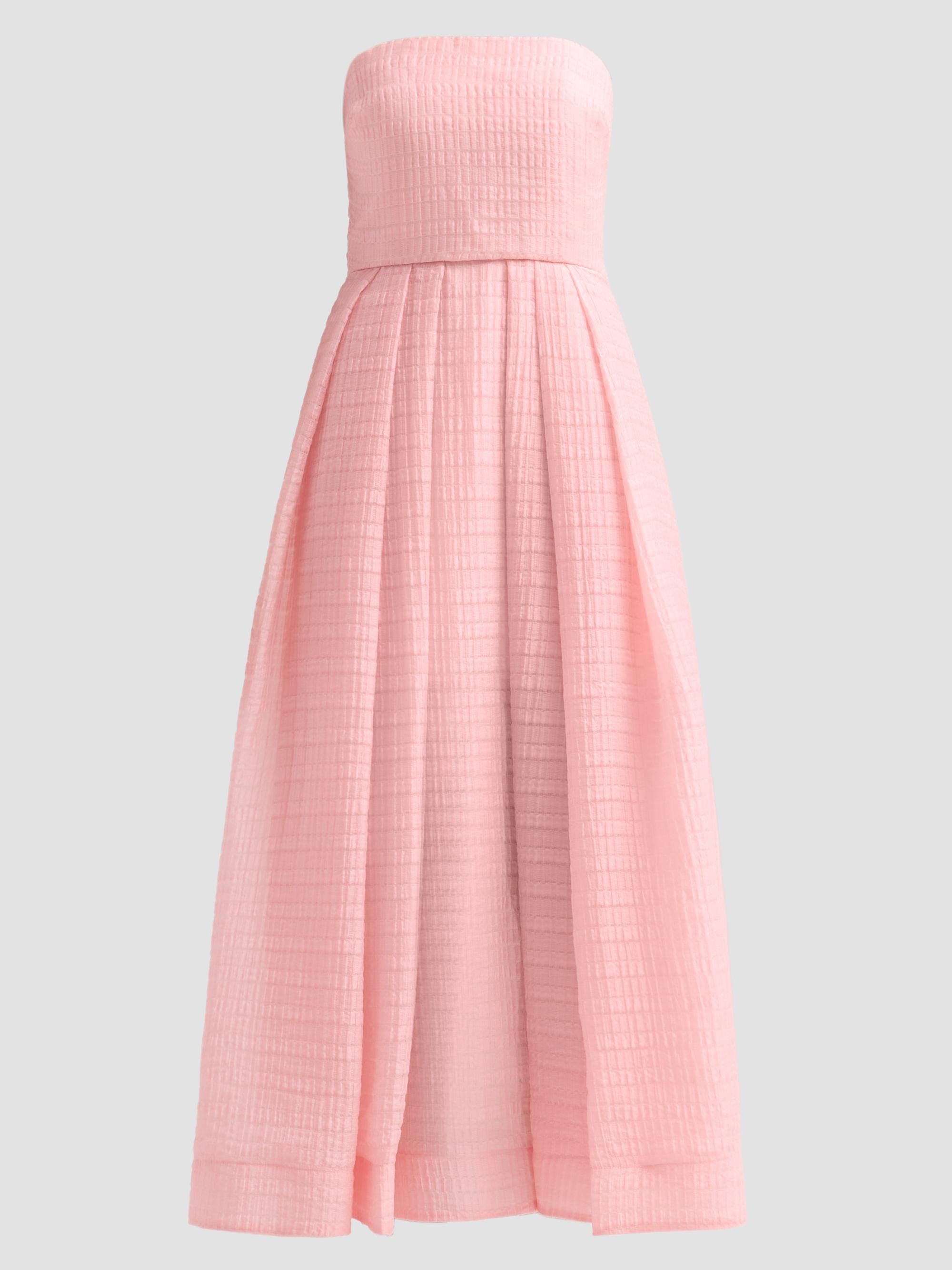 As It May Women's Caliora Jacquard Cocktail Midi Dress - Peony | Thumbnail 6