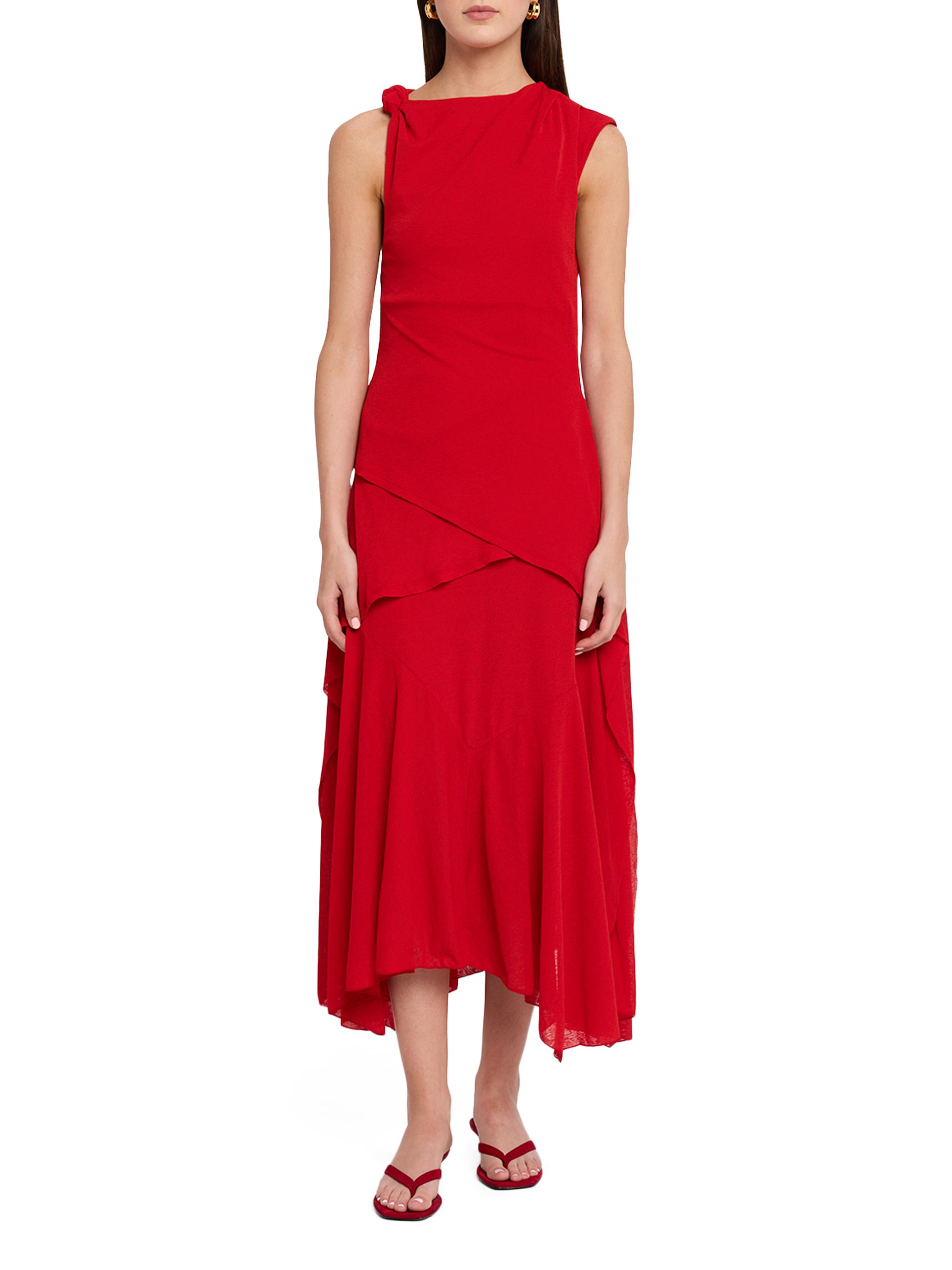 ganni ruched mesh midi dress GANNI Ruched floral-print stretch-mesh midi dress