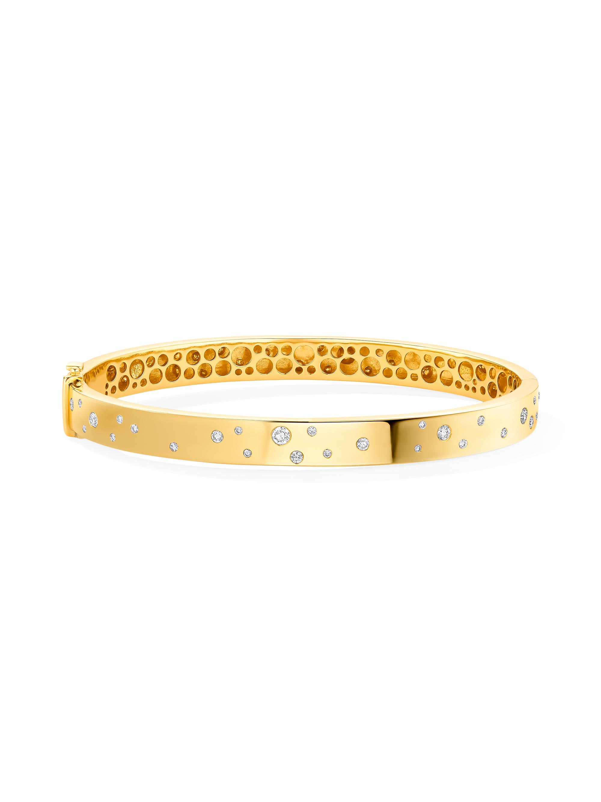 64 Facets Women's Stardust 18K Yellow Gold & 0.79 TCW Diamond Bangle - Yellow Gold
