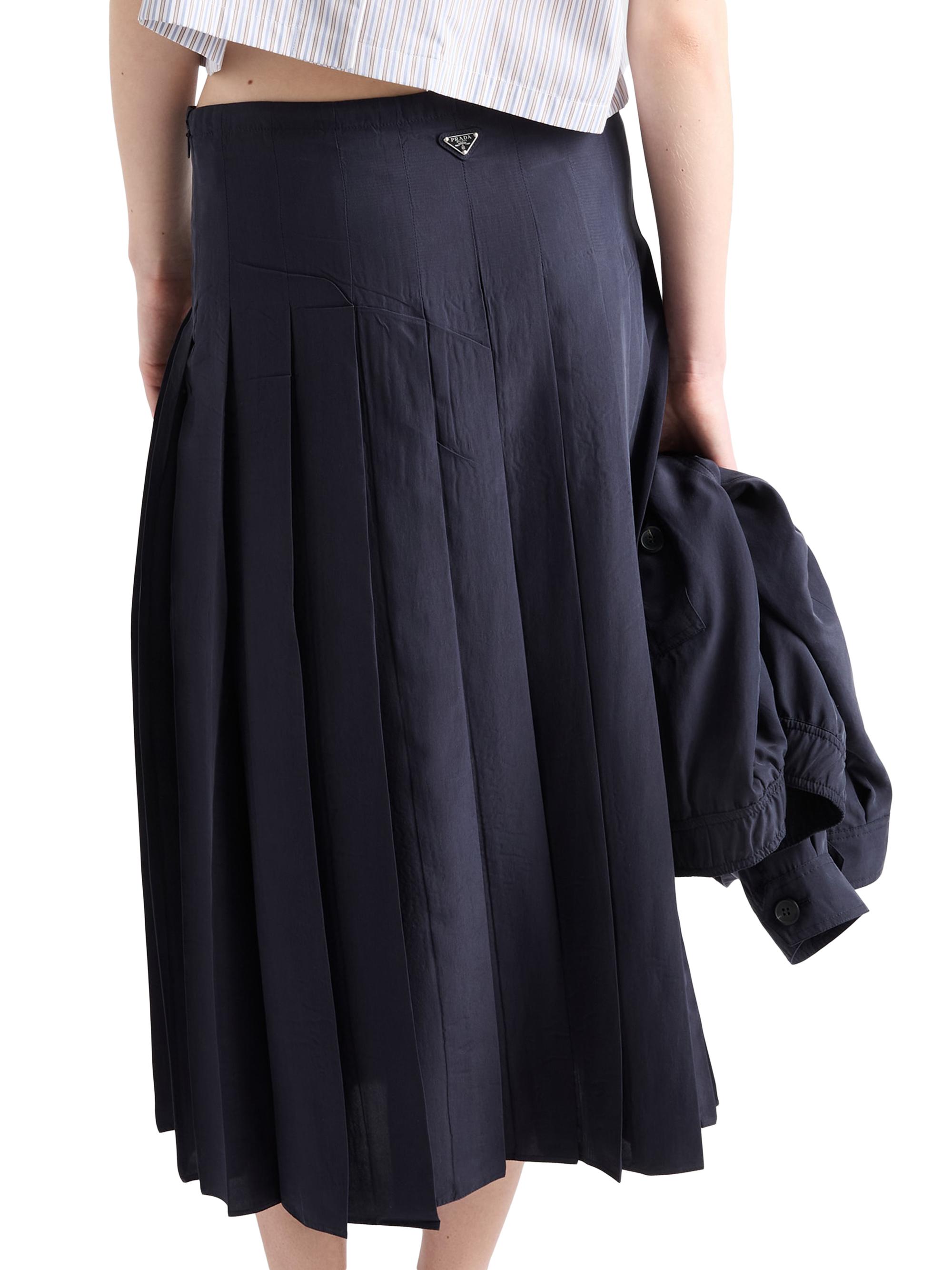 スカート PRADA Pattern Silk Pleats Skirt Prada Pleated Silk Midi-Skirt | Saks Fifth Avenue